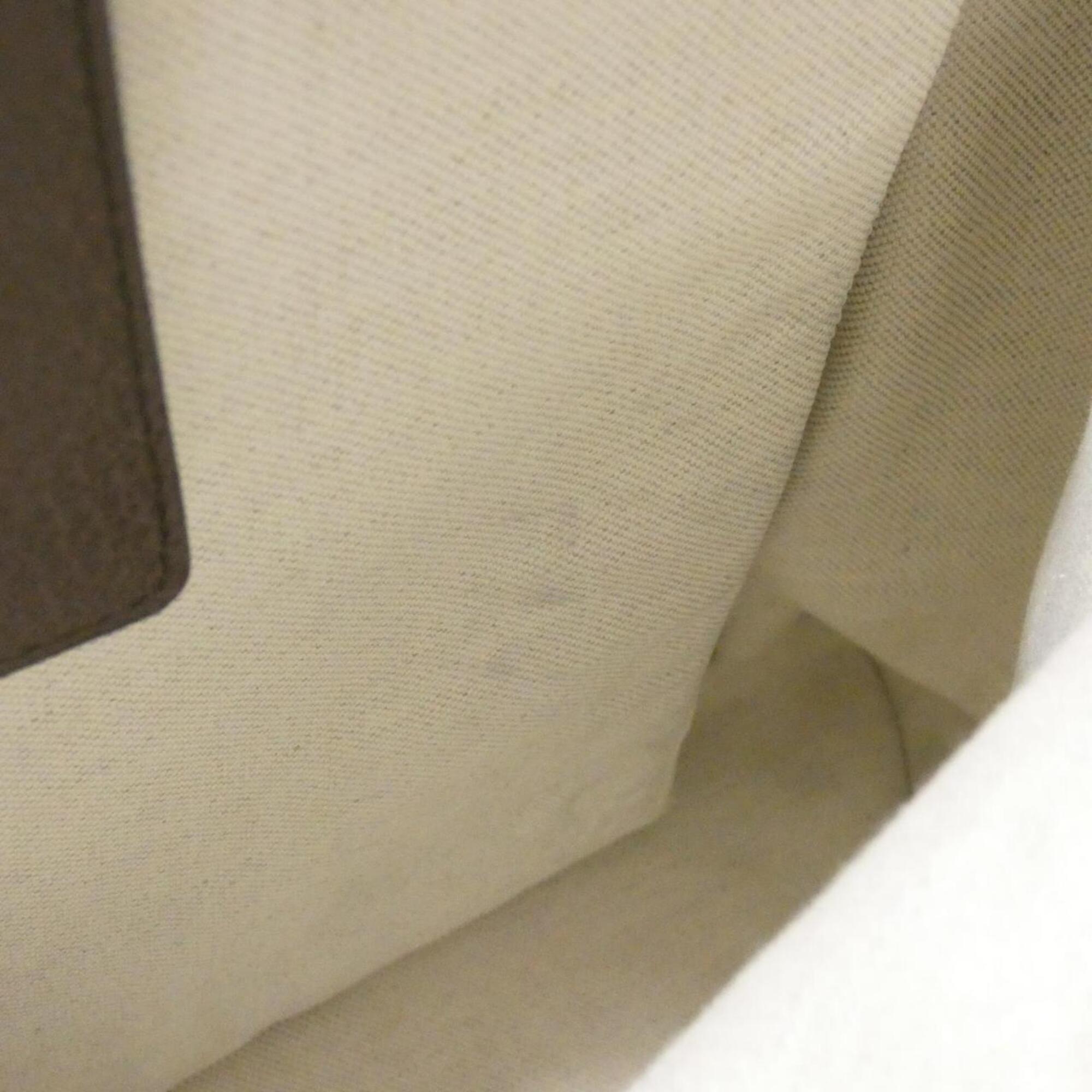Gucci Brown Camel Gg Canvas Leather Backpack (Pre-Owned)