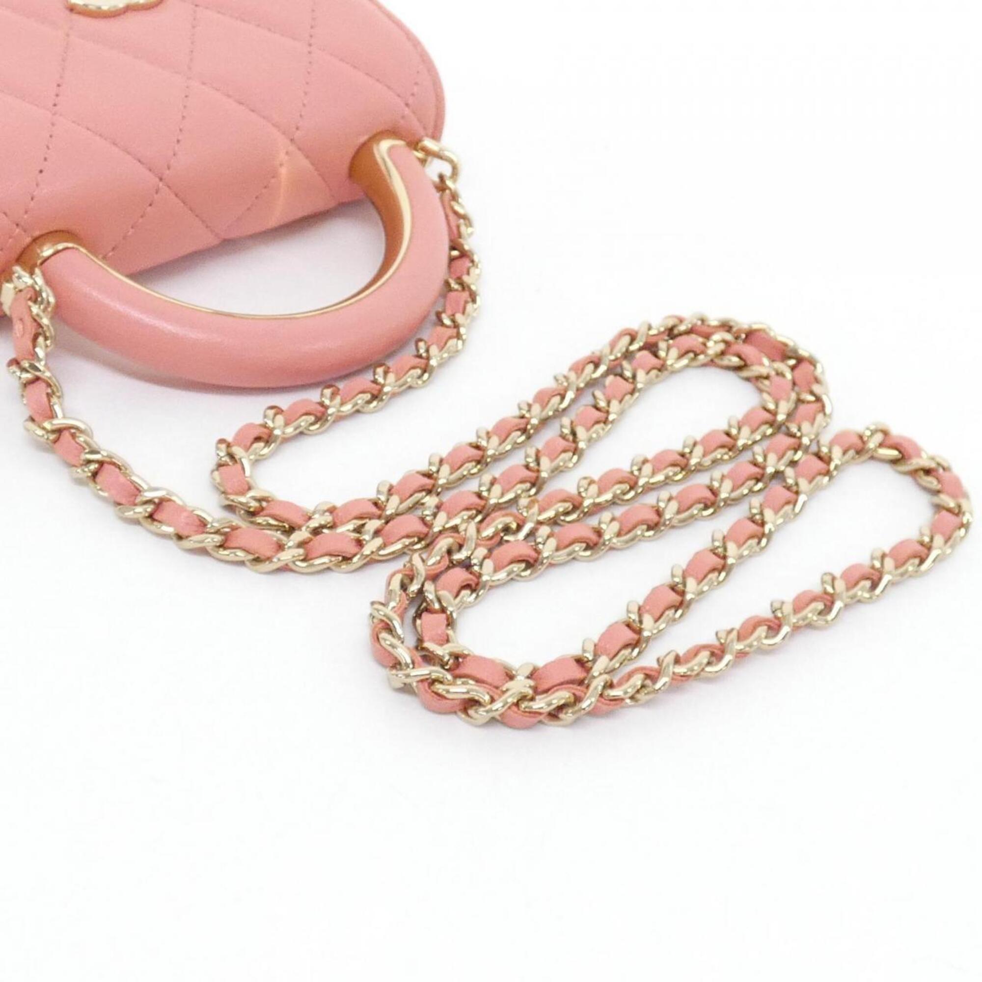 Chanel Pink Leather Shoulder Bag (Pre-Owned)