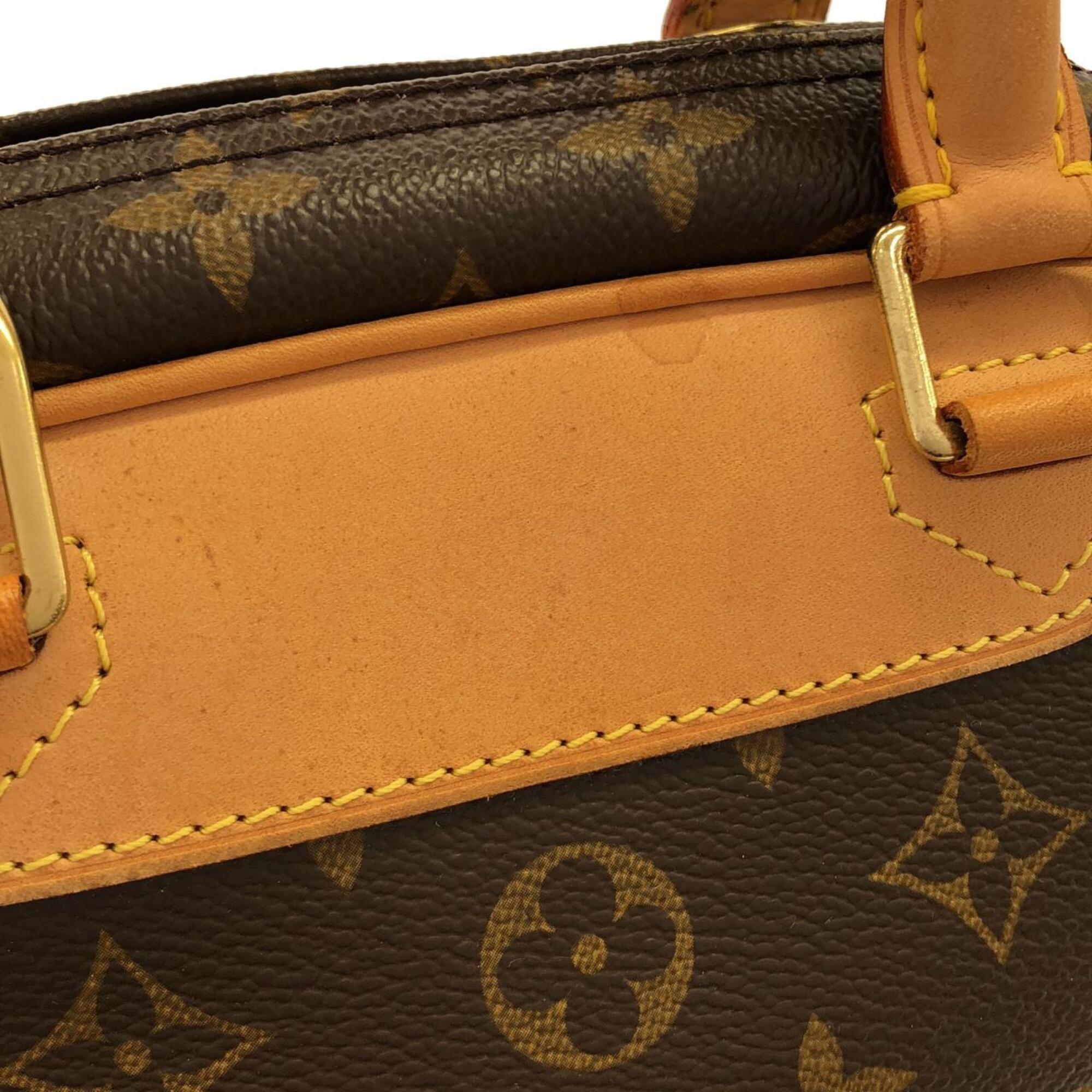 Louis Vuitton Monogram Marron Coated Canvas Handbag (Pre-Owned)
