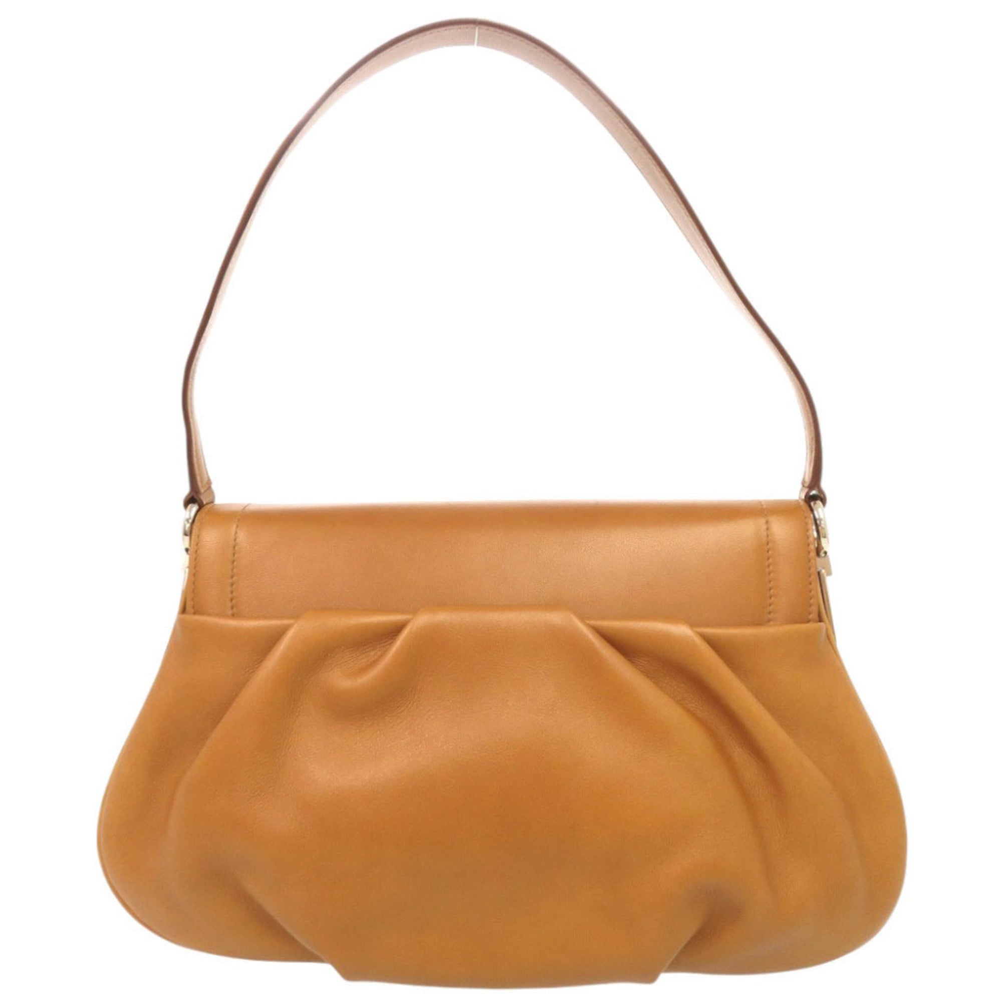 Cartier Camel Leather Shoulder Bag (Pre-Owned)