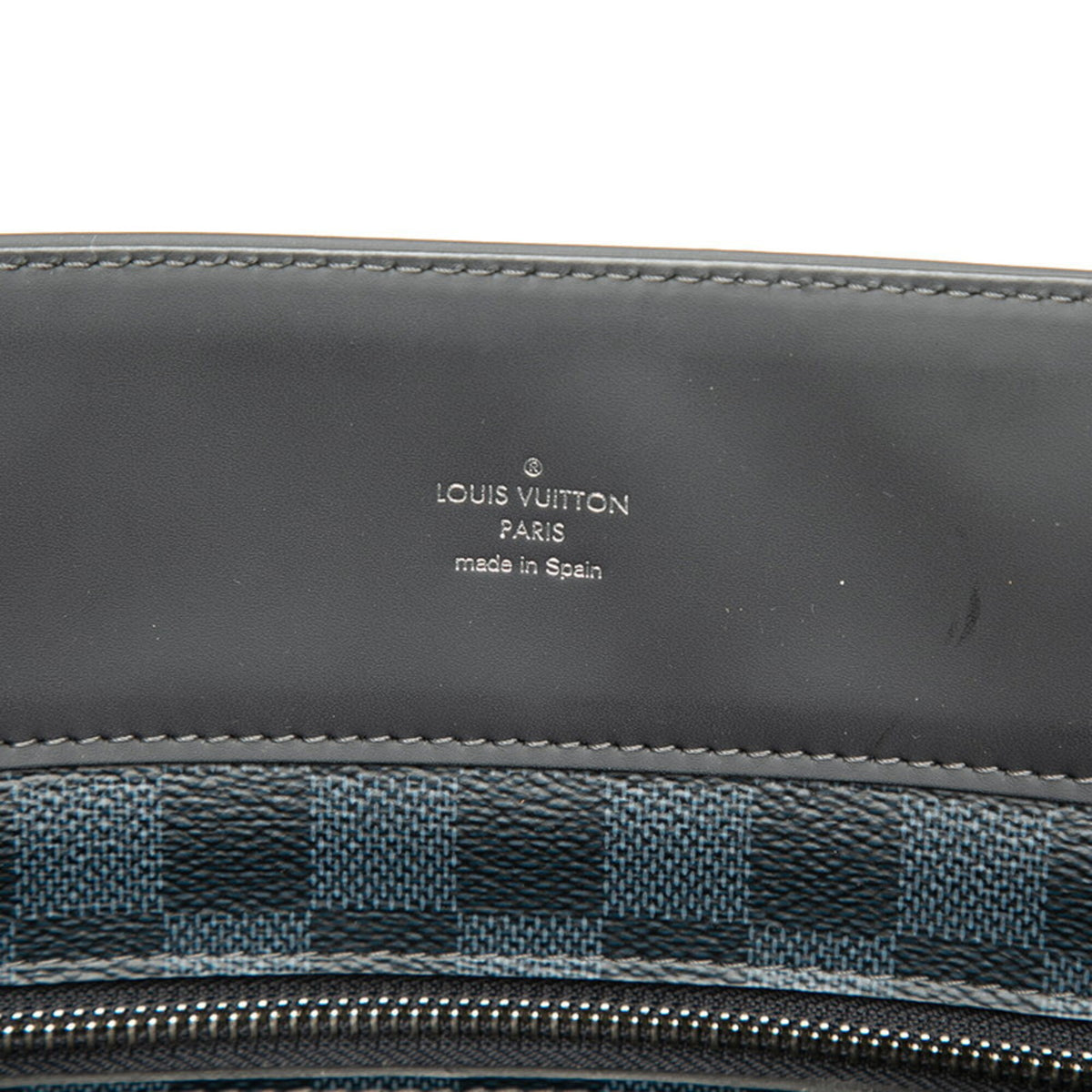 Louis Vuitton Navy Black Pvc Tote Bag (Pre-Owned)