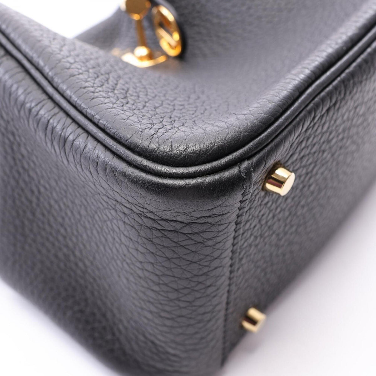 Hermes Black Taurillon Clemence Leather Handbag Shoulder Bag (Pre-Owned)