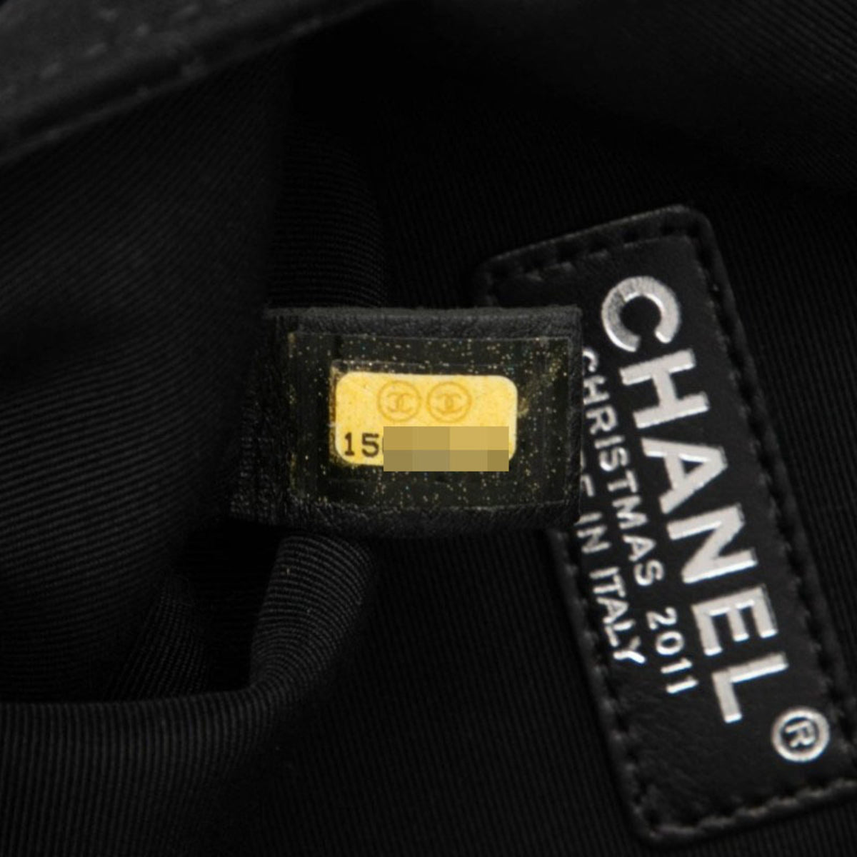Chanel Black Cotton Canvas Leather Shoulder Bag (Pre-Owned)