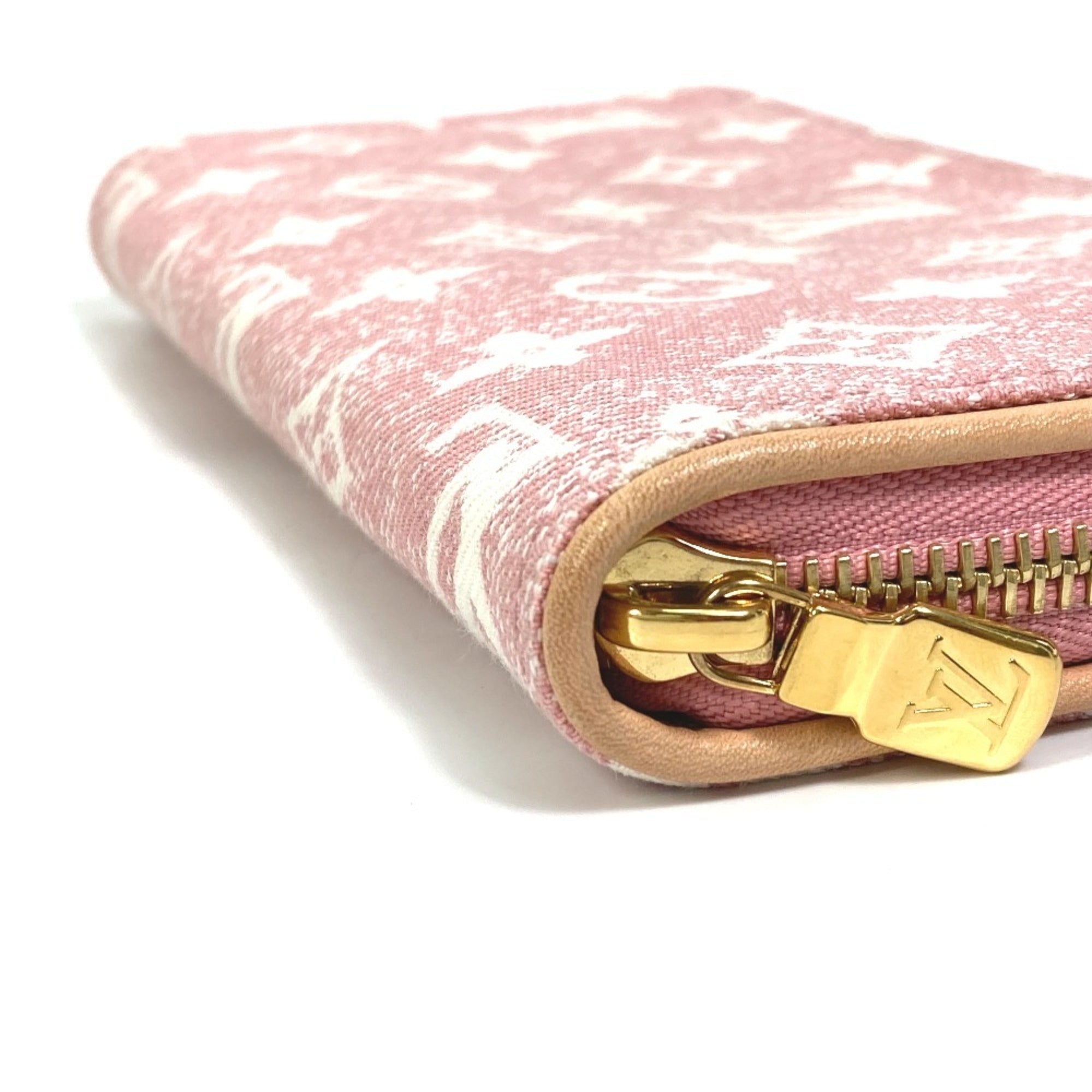Louis Vuitton Monogram Denim Pink Monogram Denim Long Wallet (Bi-Fold) (Pre-Owned)