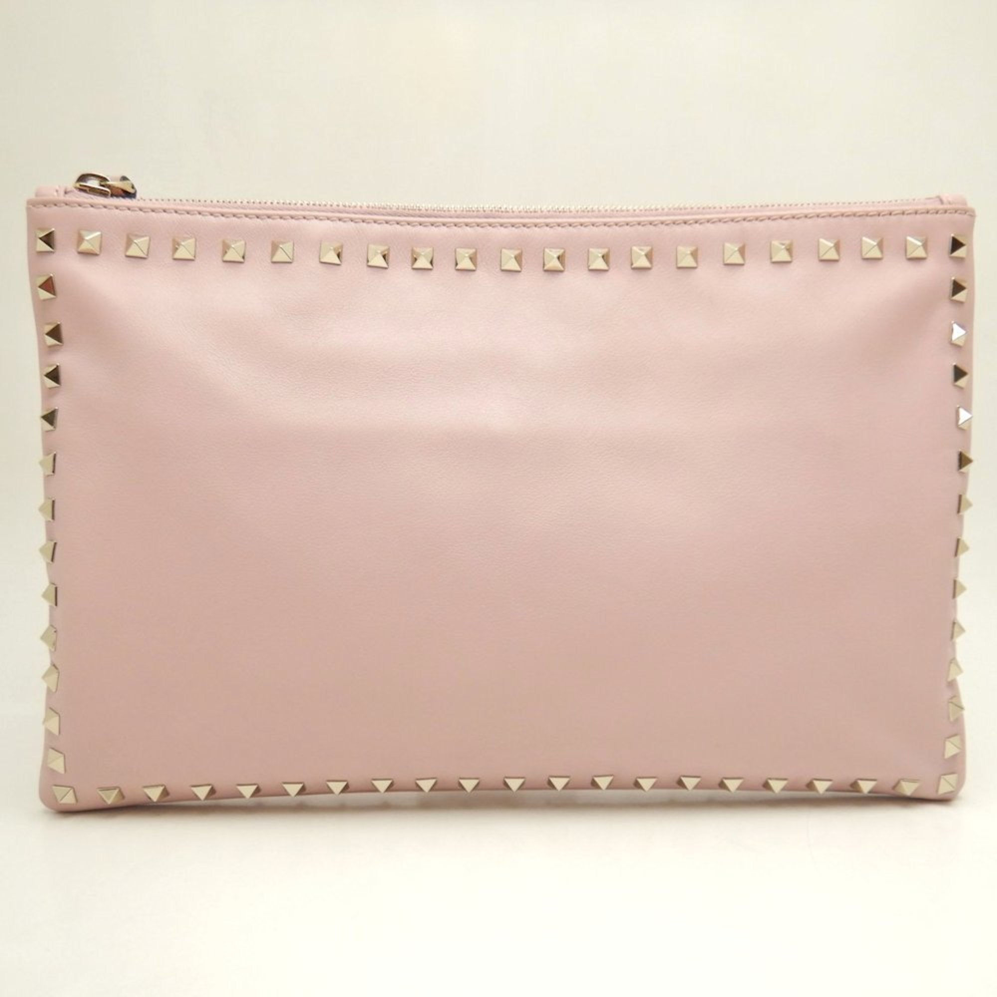 Valentino Pink Leather Clutch Bag (Pre-Owned)