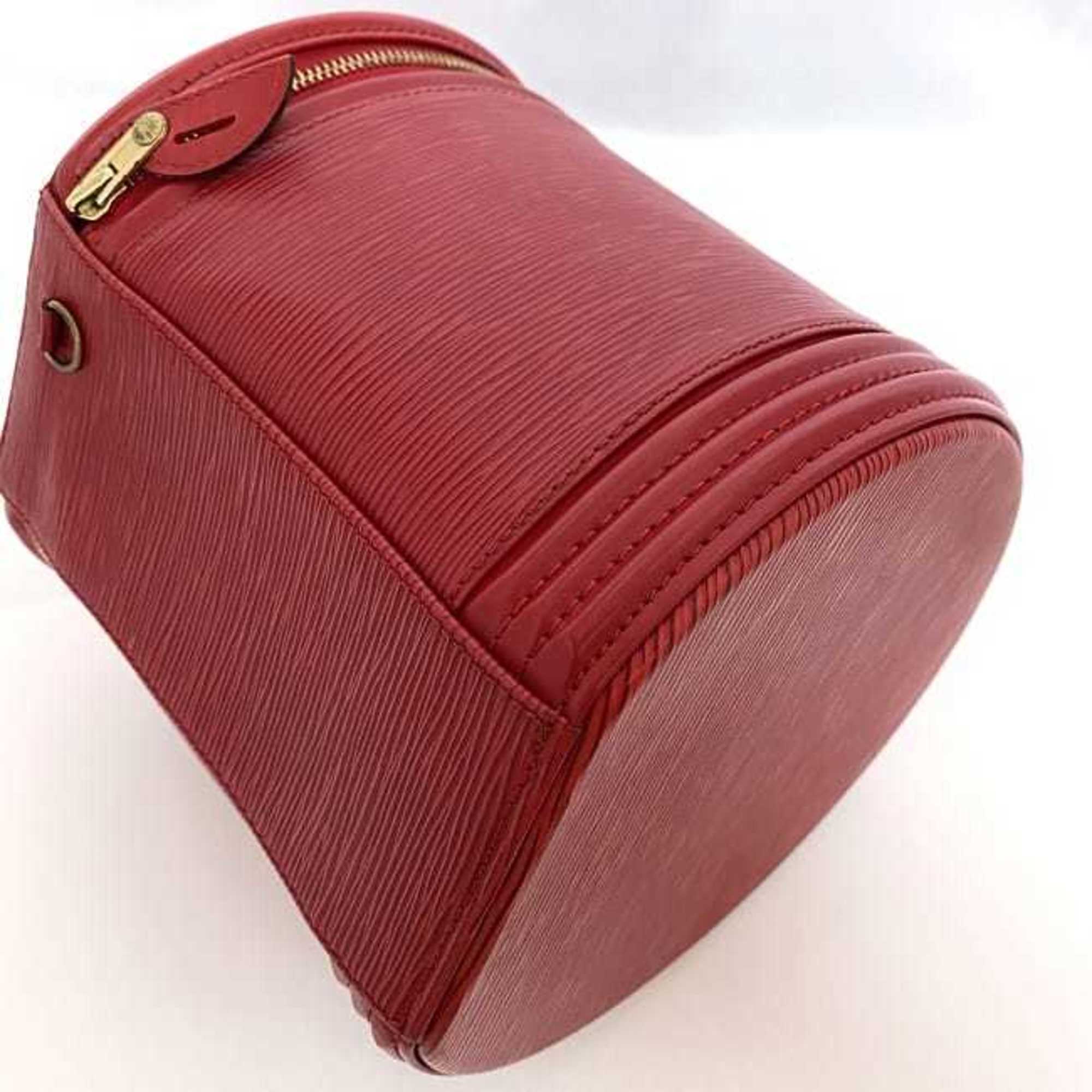Louis Vuitton Castilian Red Epi Leather Handbag Vanity Bag (Pre-Owned)