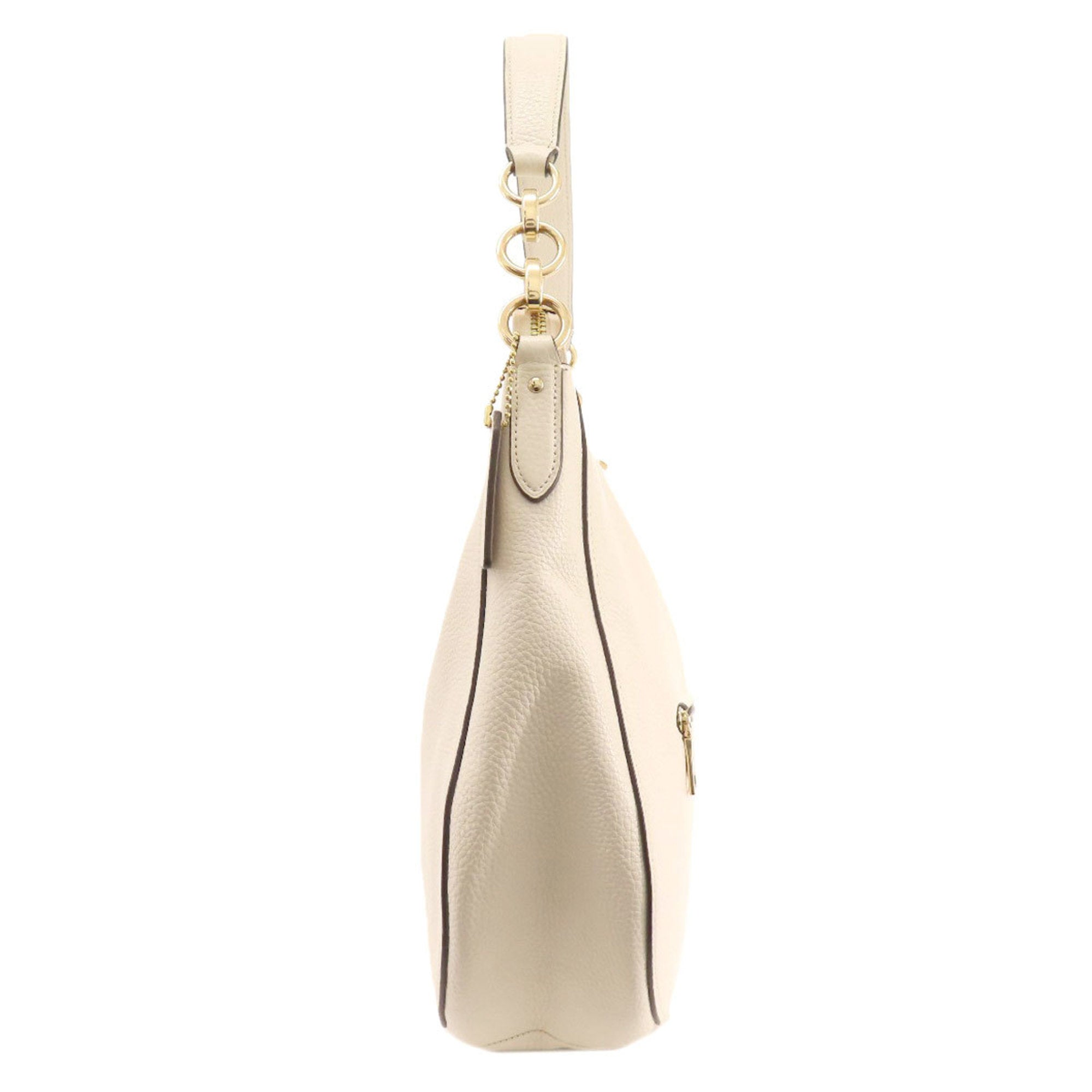 Coach White Leather Shoulder Bag (Pre-Owned)