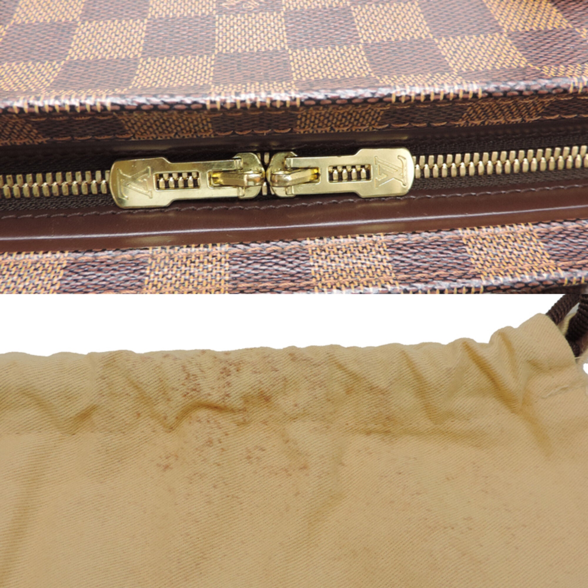 Louis Vuitton Brown Damier Canvas Tote Bag (Pre-Owned)