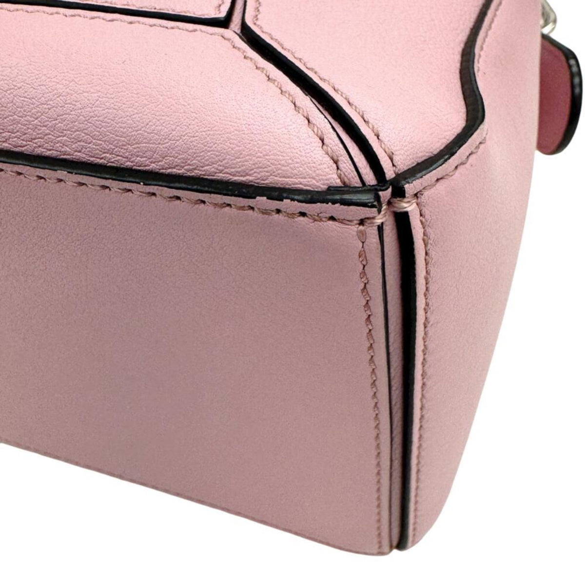 Loewe Pink Leather Handbag Shoulder Bag (Pre-Owned)
