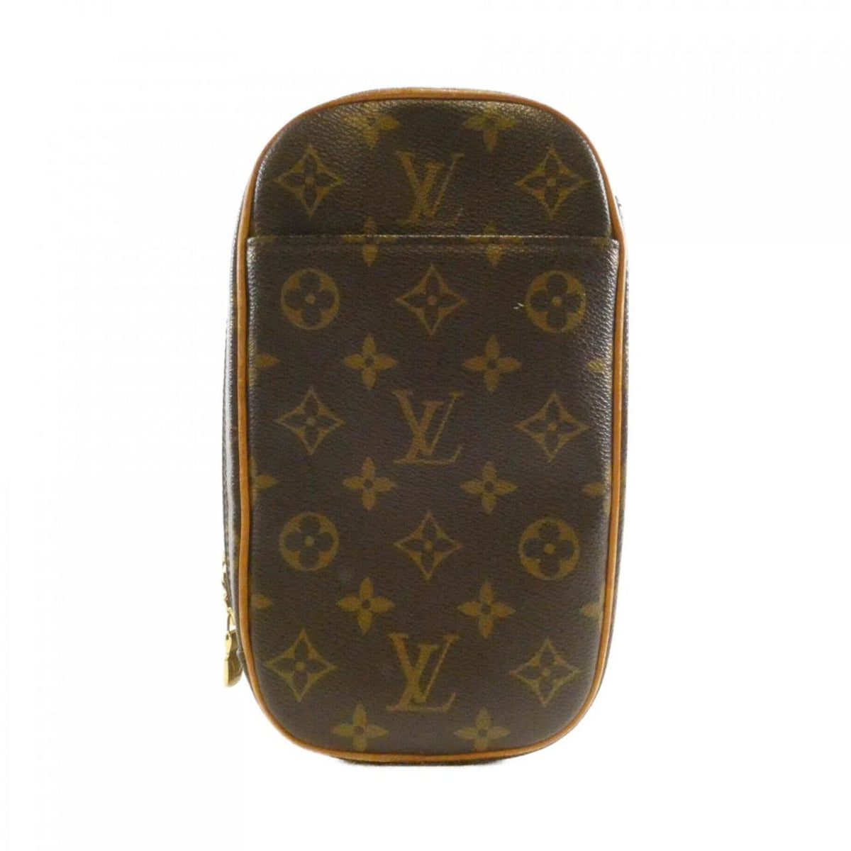 Louis Vuitton Marron Coated Canvas Pochette Shoulder Bag (Pre-Owned)