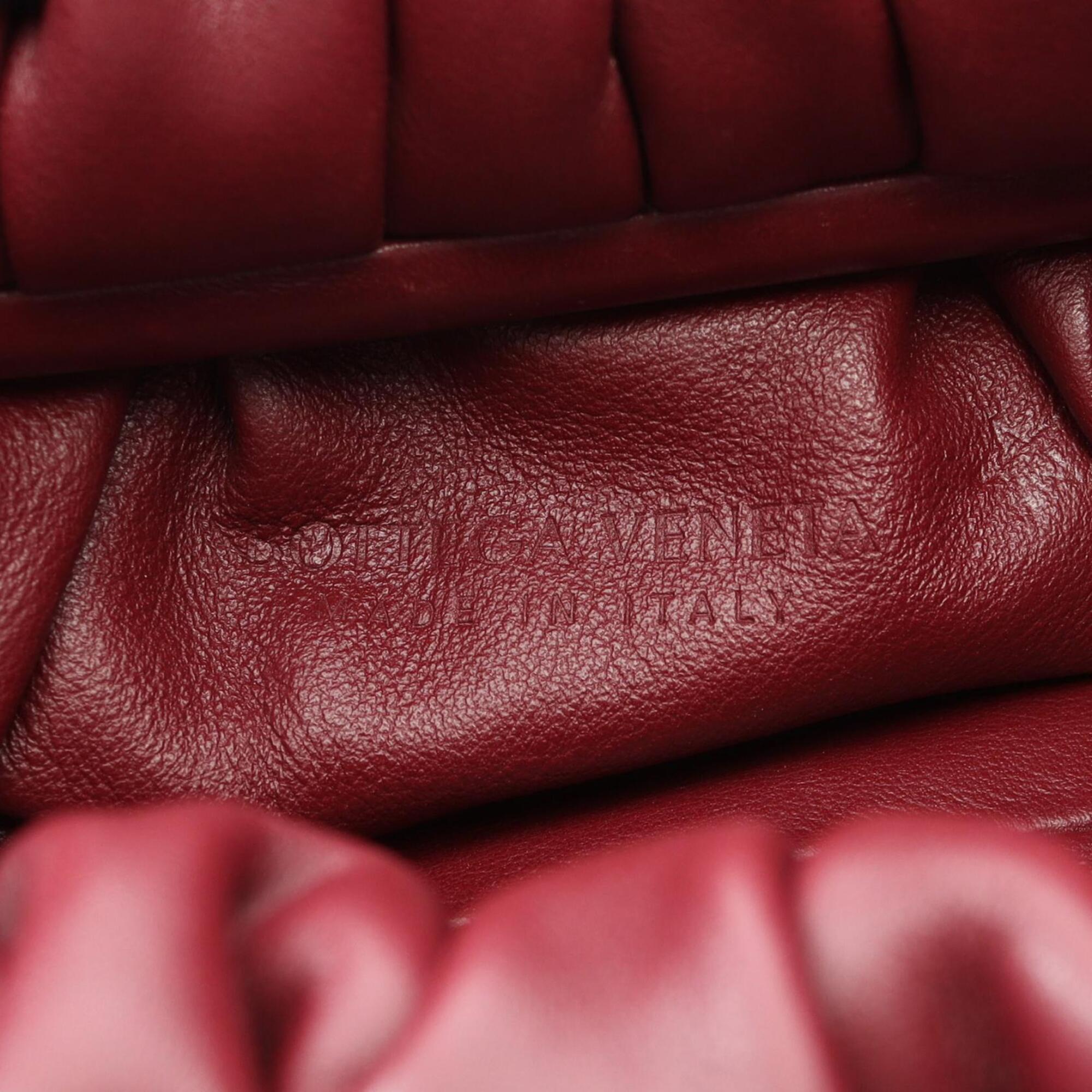 Bottega Veneta Bordeaux Leather Handbag (Pre-Owned)