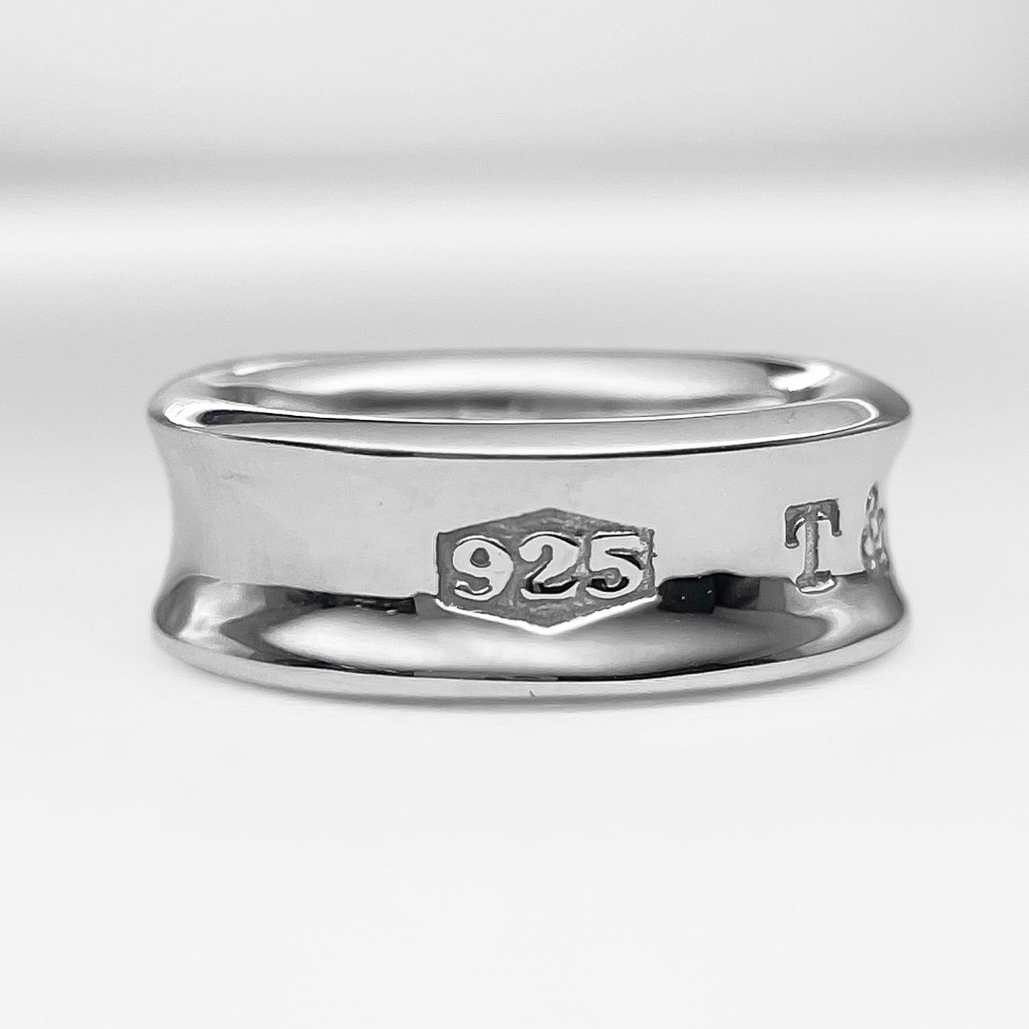 Tiffany Silver Silver 925 Band Ring (Pre-Owned)