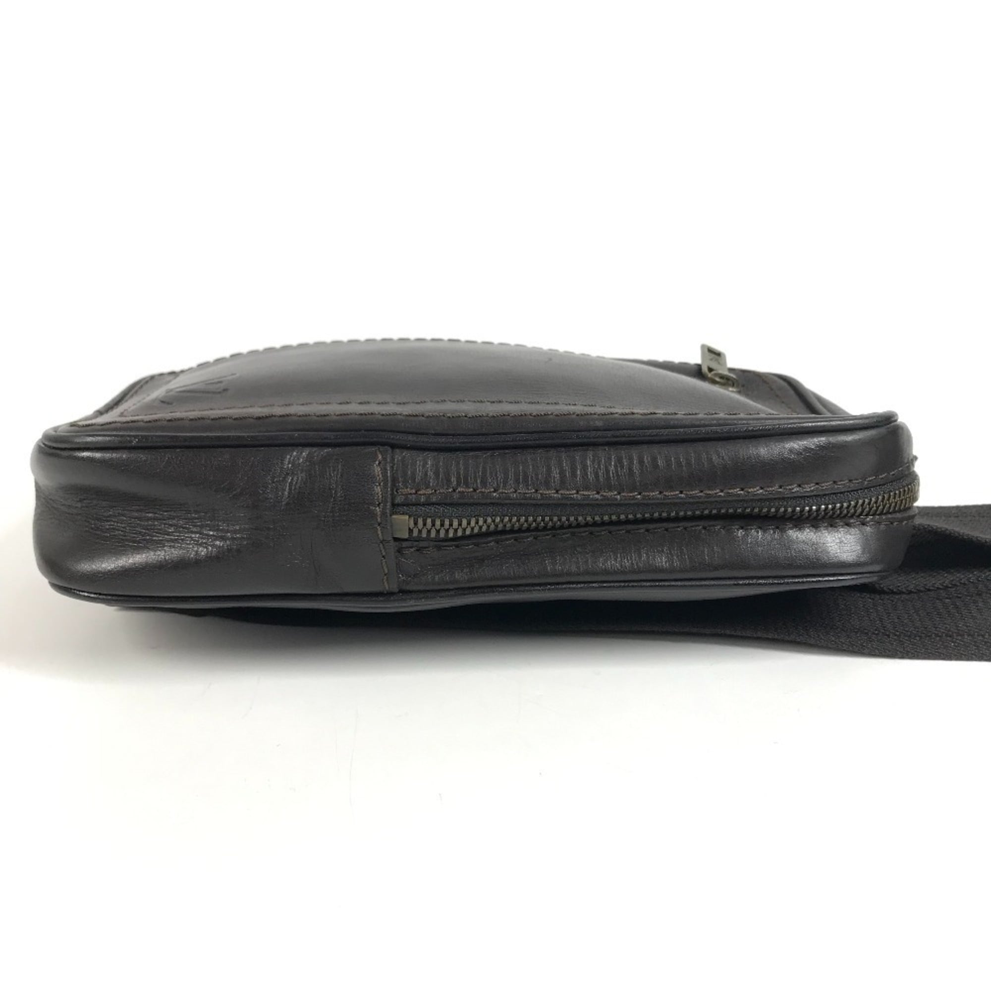 Louis Vuitton Brown Utah Leather Pouch Sling Bag (Pre-Owned)