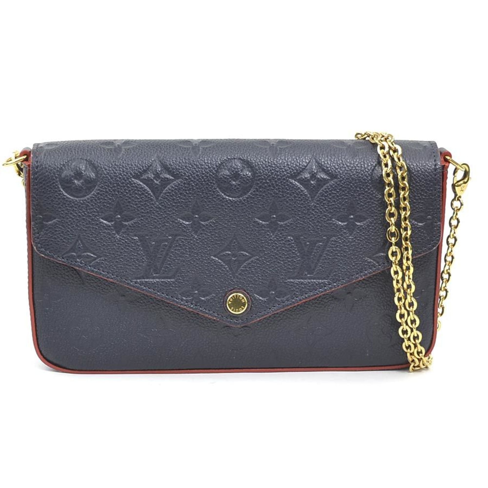 Louis Vuitton Navy Monogram Empreinte Pochette Shoulder Bag (Pre-Owned)