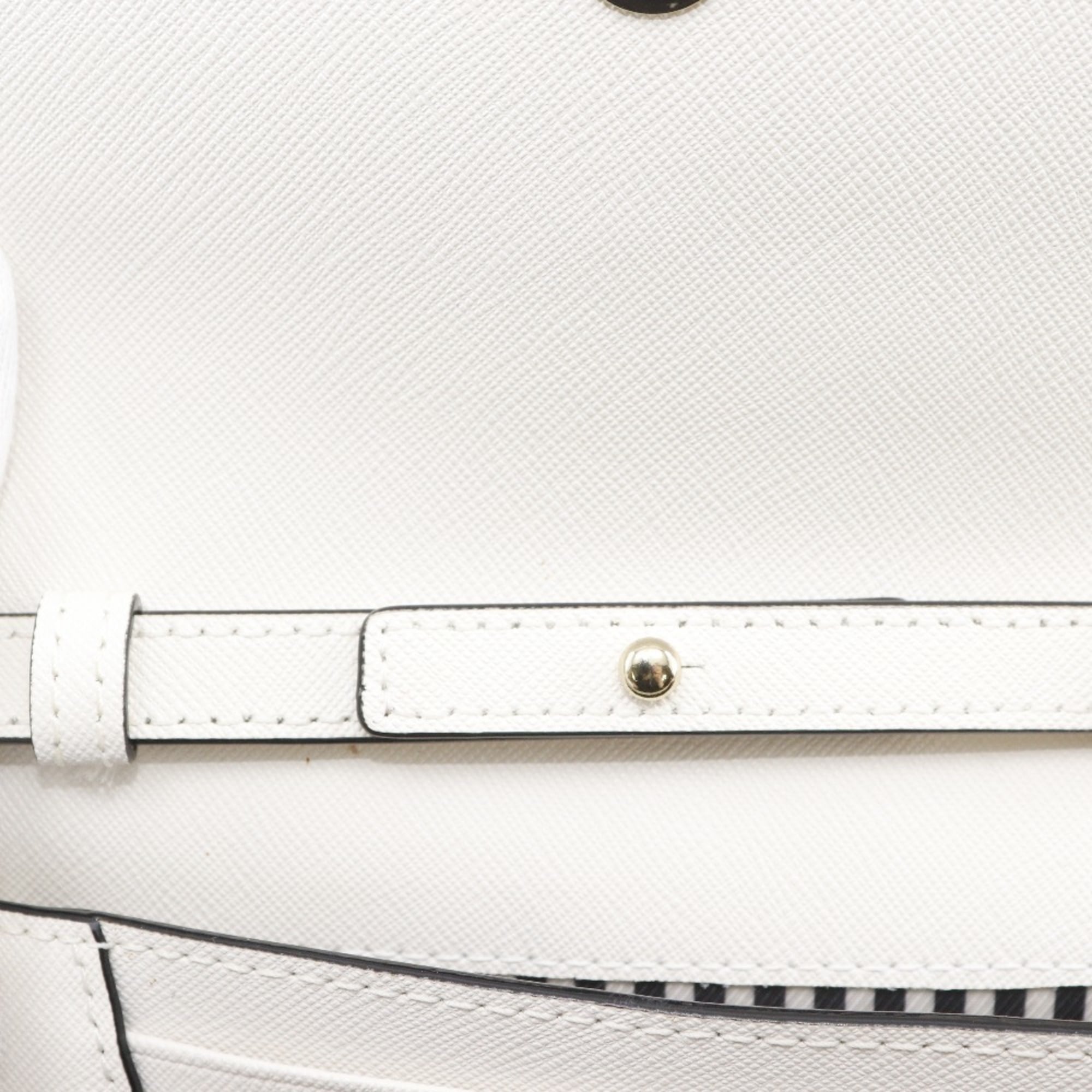 Kate Spade White Leather Pochette Shoulder Bag (Pre-Owned)