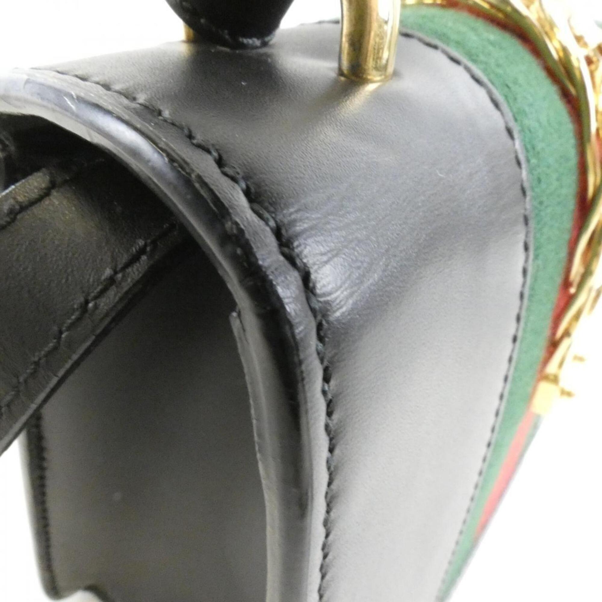 Gucci Black Leather Handbag (Pre-Owned)