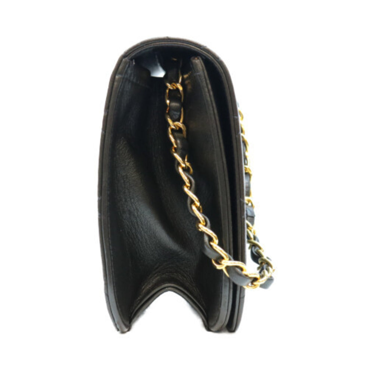 Chanel Black Leather Shoulder Bag (Pre-Owned)