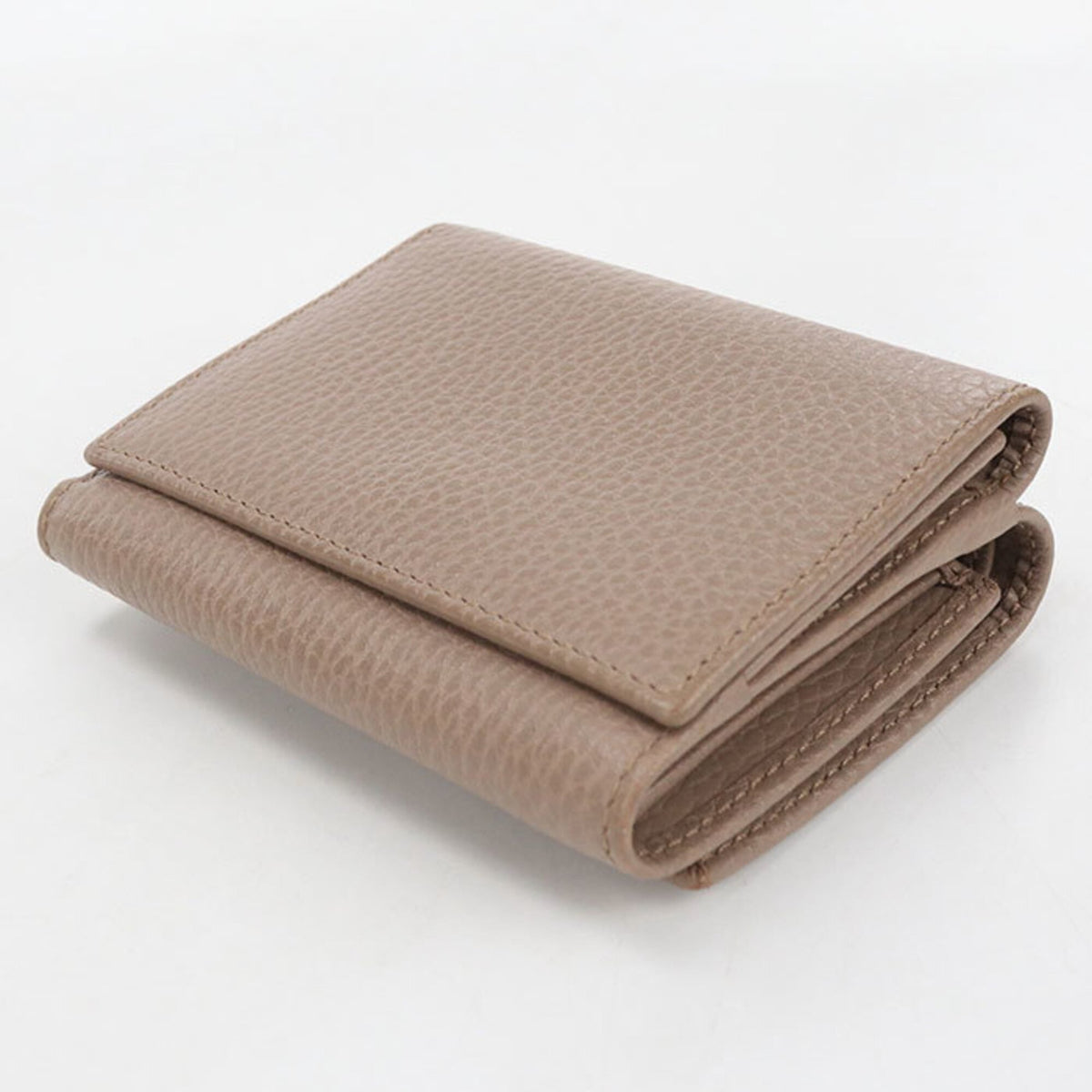Gucci Brown Leather Wallet (Tri-Fold) (Pre-Owned)