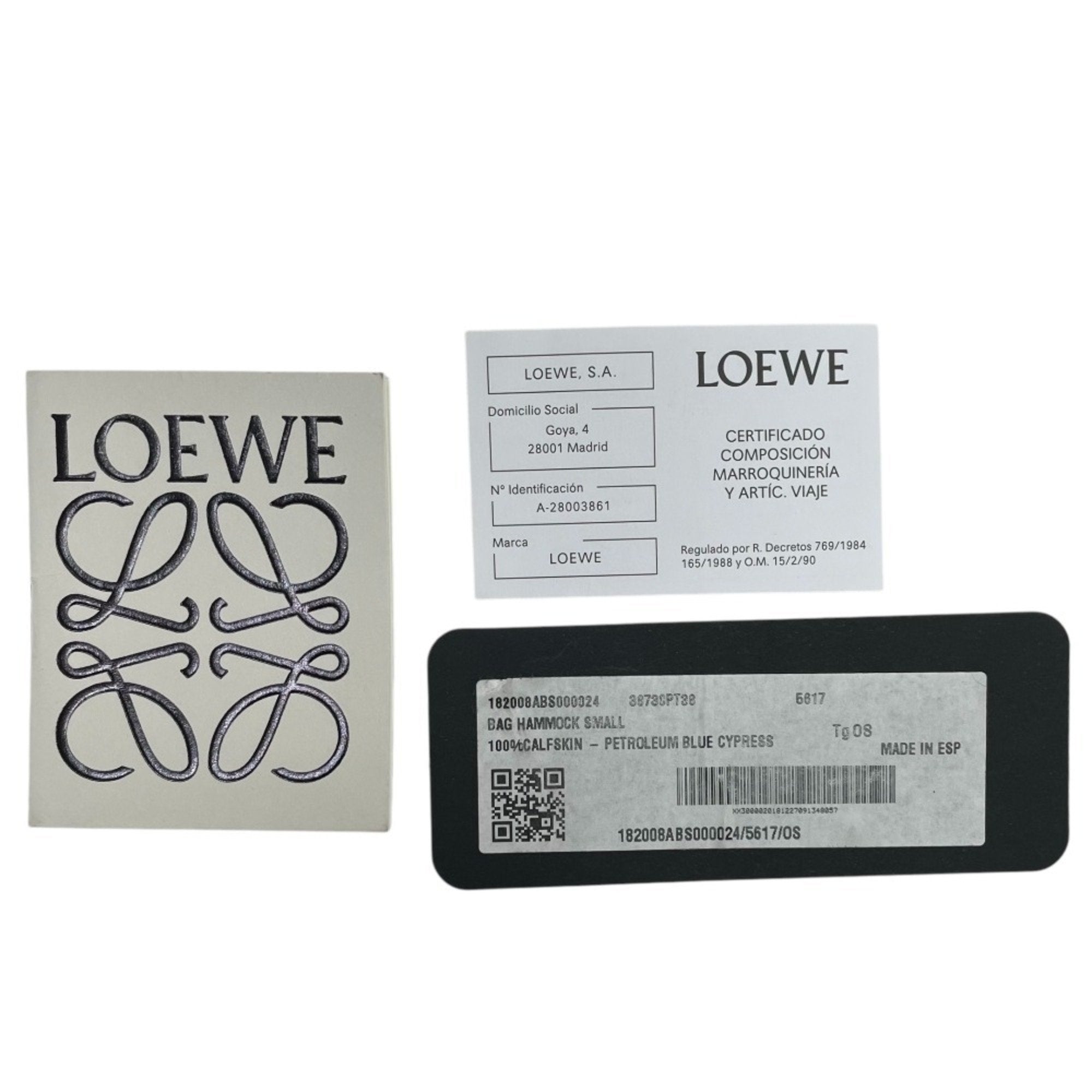 Loewe Black Blue Green Handbag Shoulder Bag (Pre-Owned)