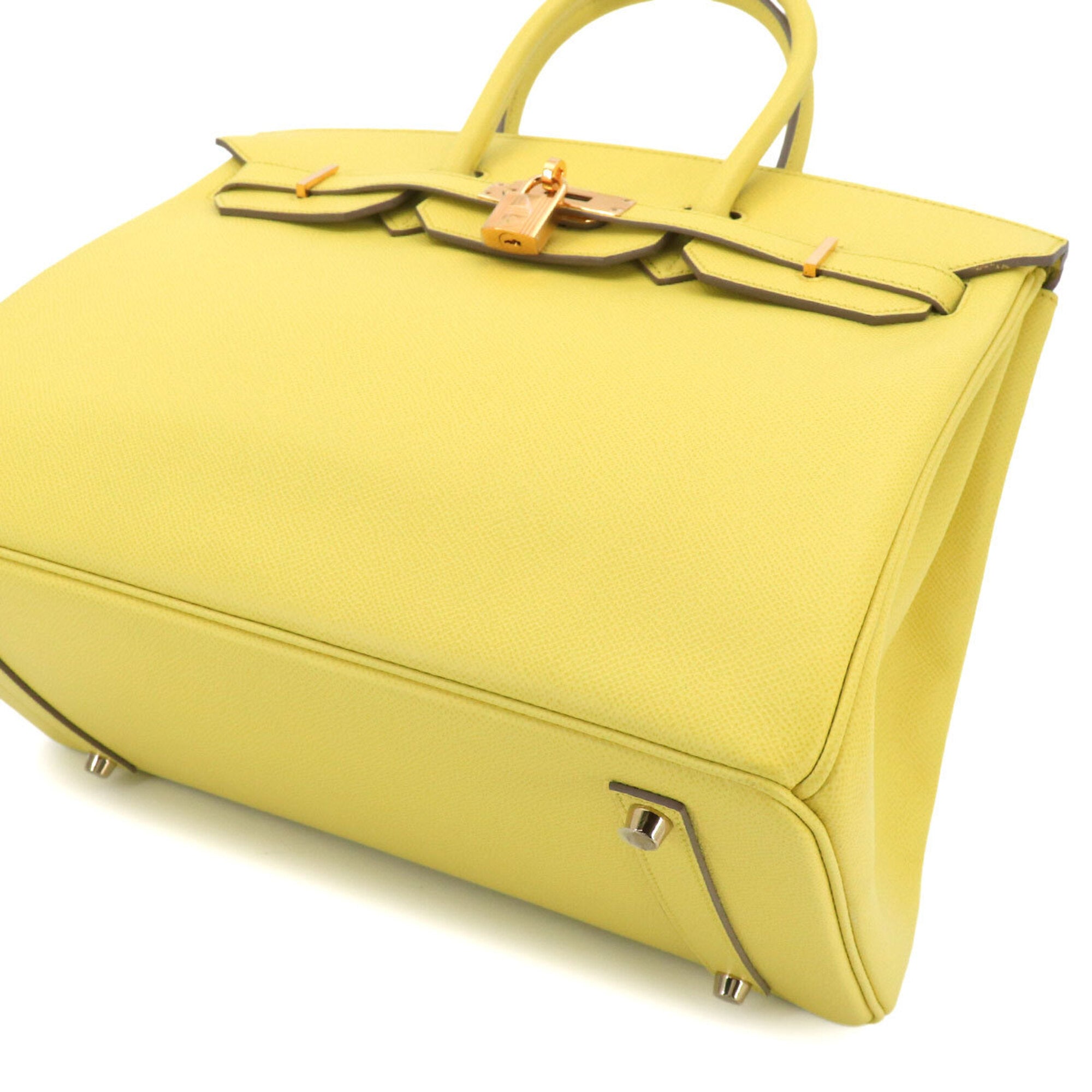 Hermes Lime Epsom Leather Handbag (Pre-Owned)
