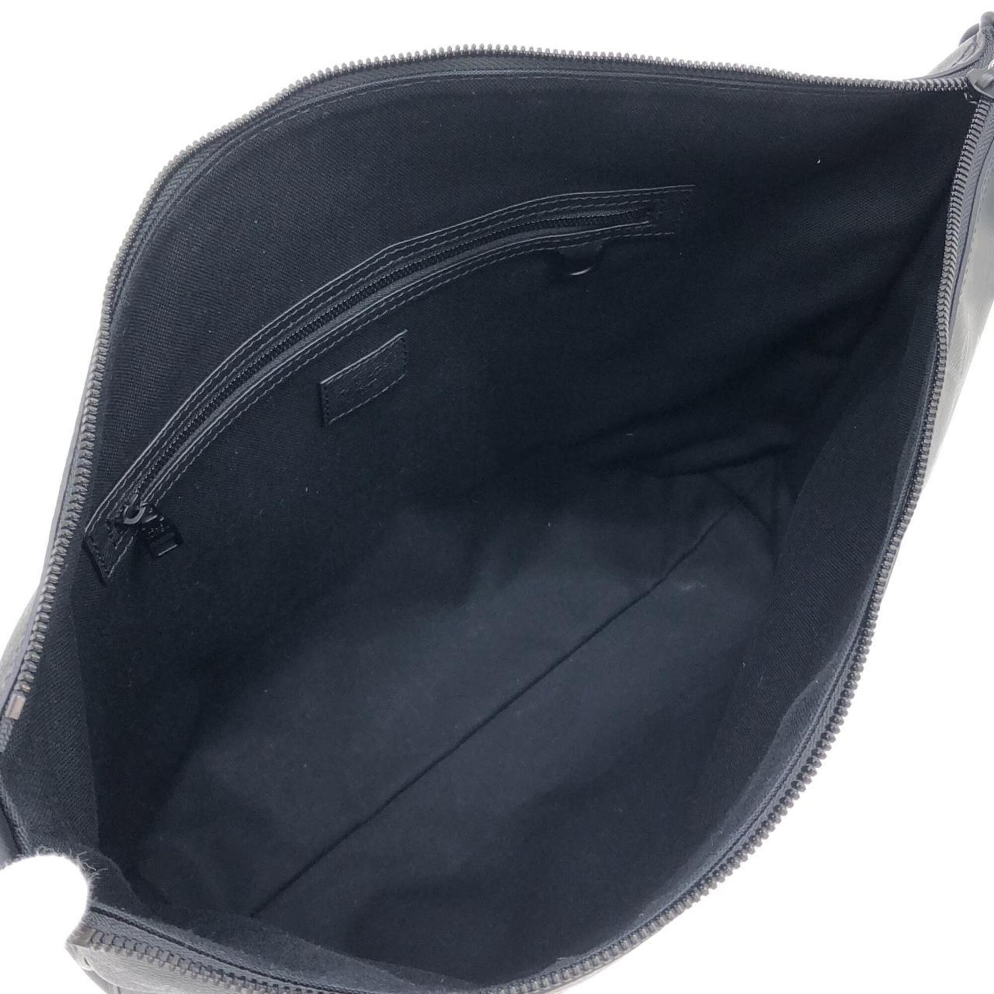 Louis Vuitton Black Coated Canvas Shoulder Bag (Pre-Owned)