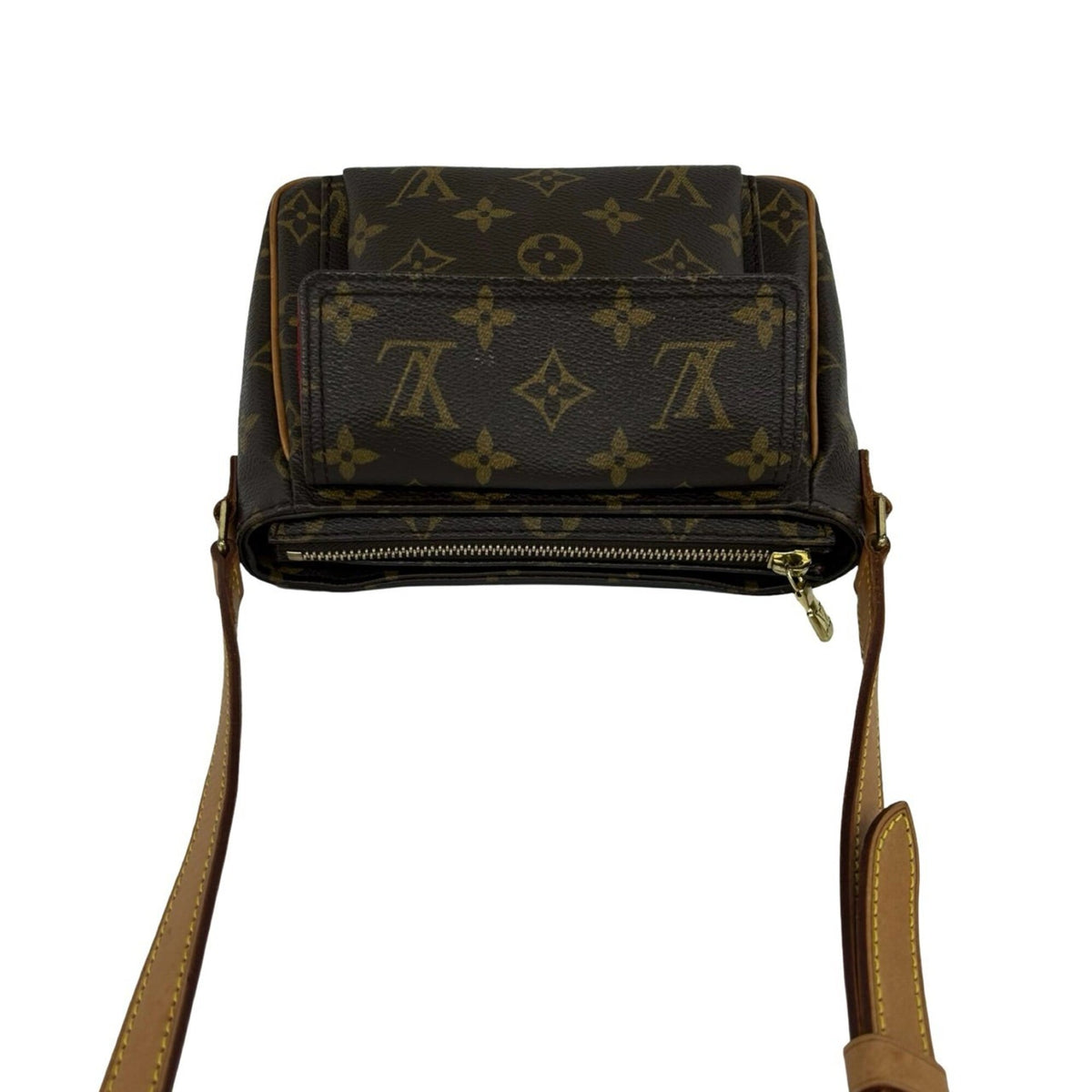 Louis Vuitton Brown Leather Pvc Pochette Shoulder Bag (Pre-Owned)