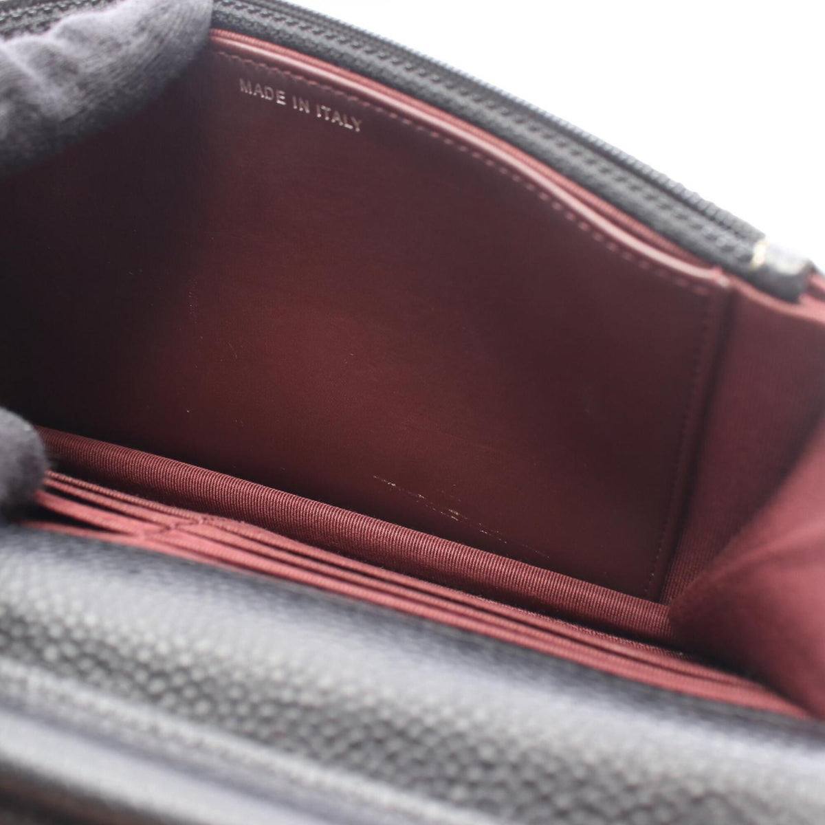 Chanel Matelasse Black Grained Calfskin Handbag Shoulder Bag (Pre-Owned)