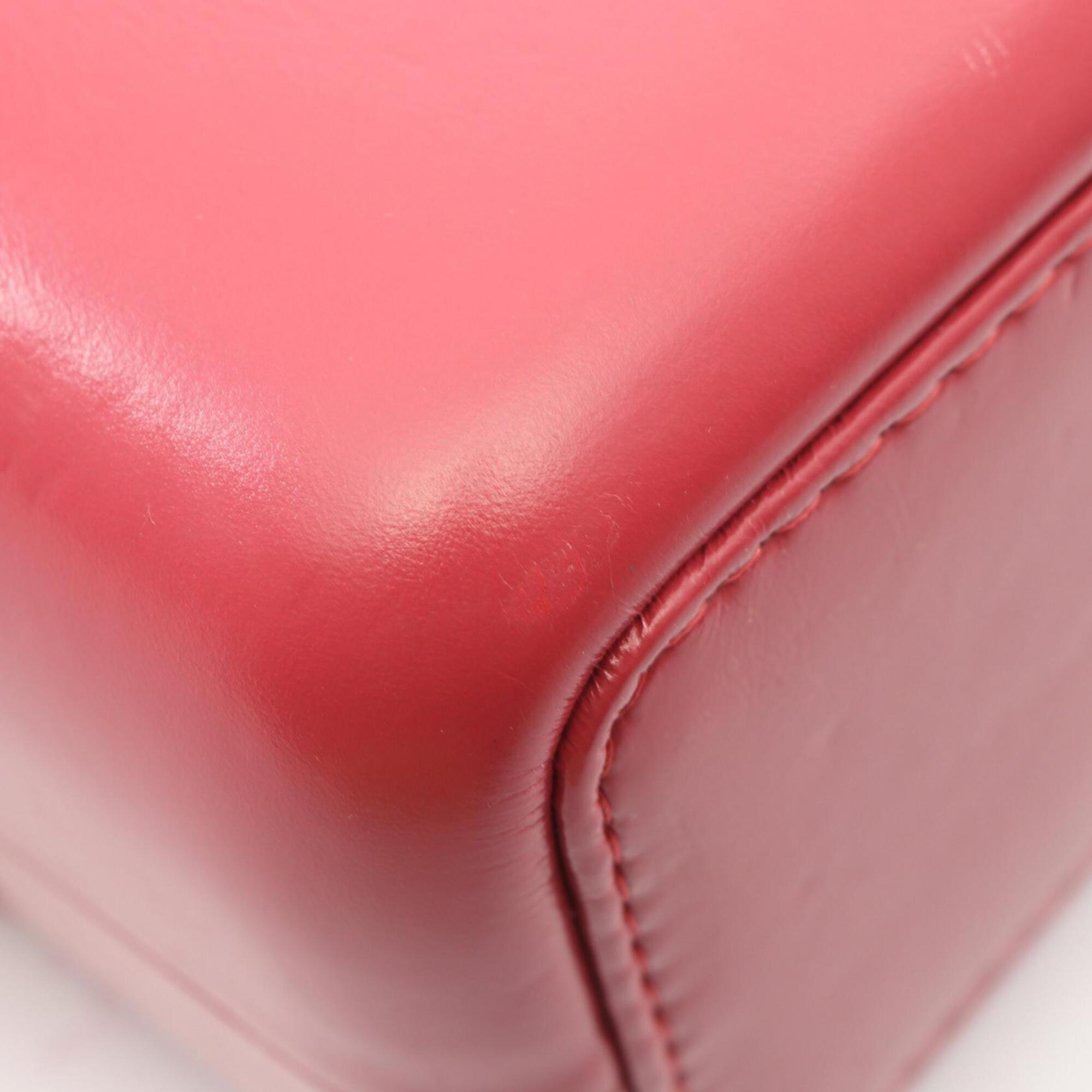 Chanel Pink Fabric Leather Backpack Handbag (Pre-Owned)