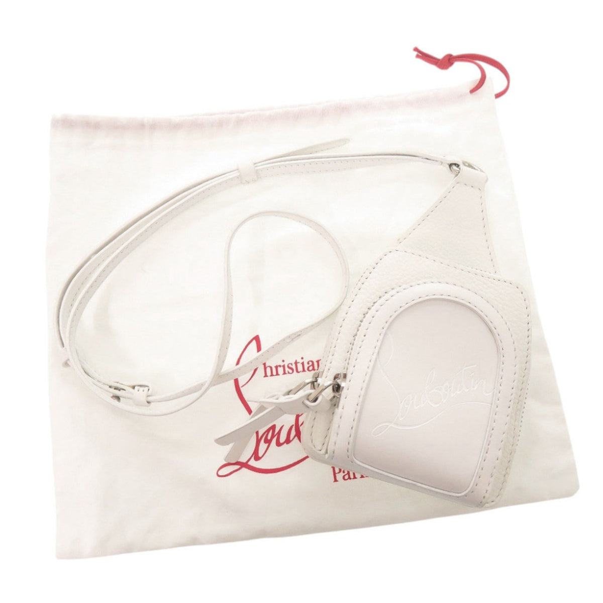 Christian Louboutin White Leather Shoulder Bag (Pre-Owned)
