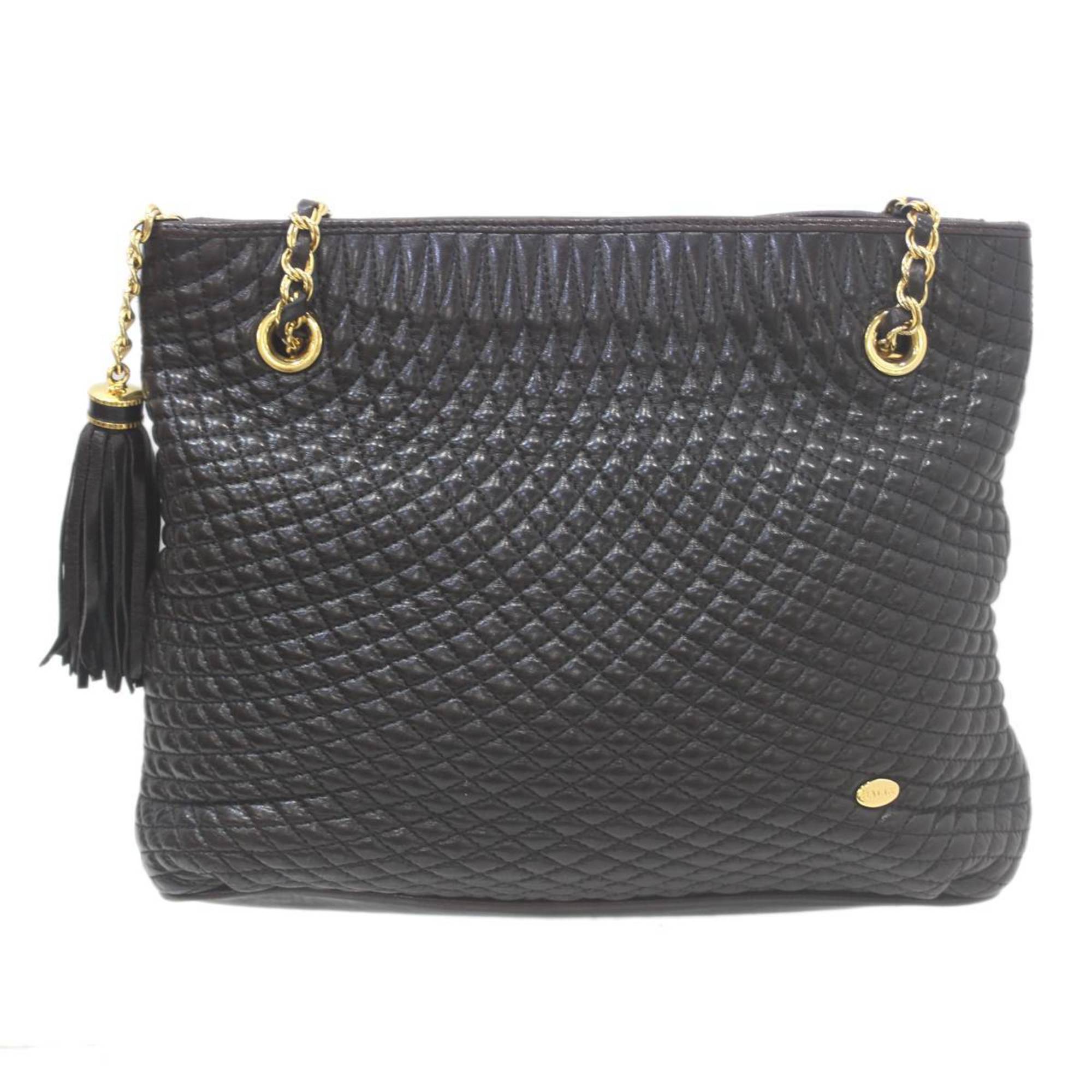 Bally Black Shoulder Bag Tote Bag (Pre-Owned)
