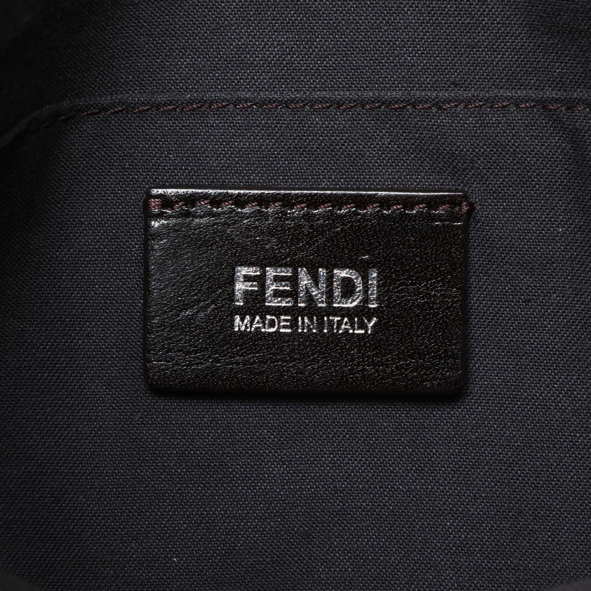 Fendi Zucca Gray Pvc Shoulder Bag (Pre-Owned)
