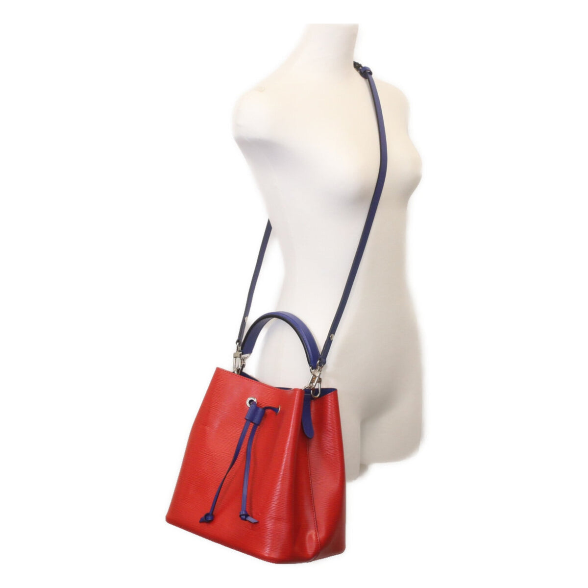 Louis Vuitton Blue Red Color Epi Leather Shoulder Bag (Pre-Owned)