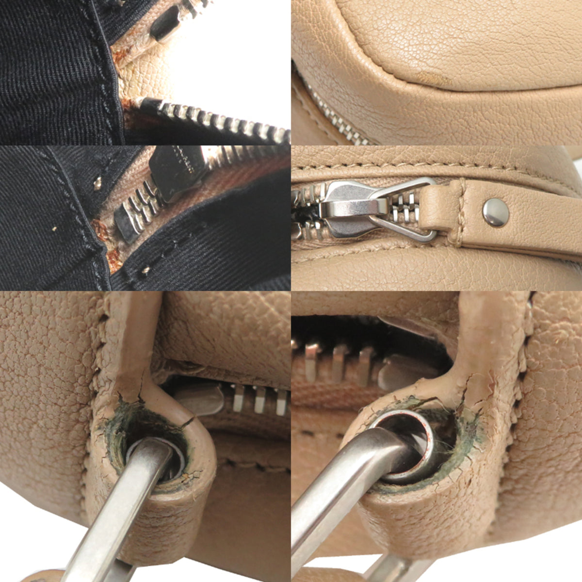 Saint Laurent Beige Leather Shoulder Bag (Pre-Owned)