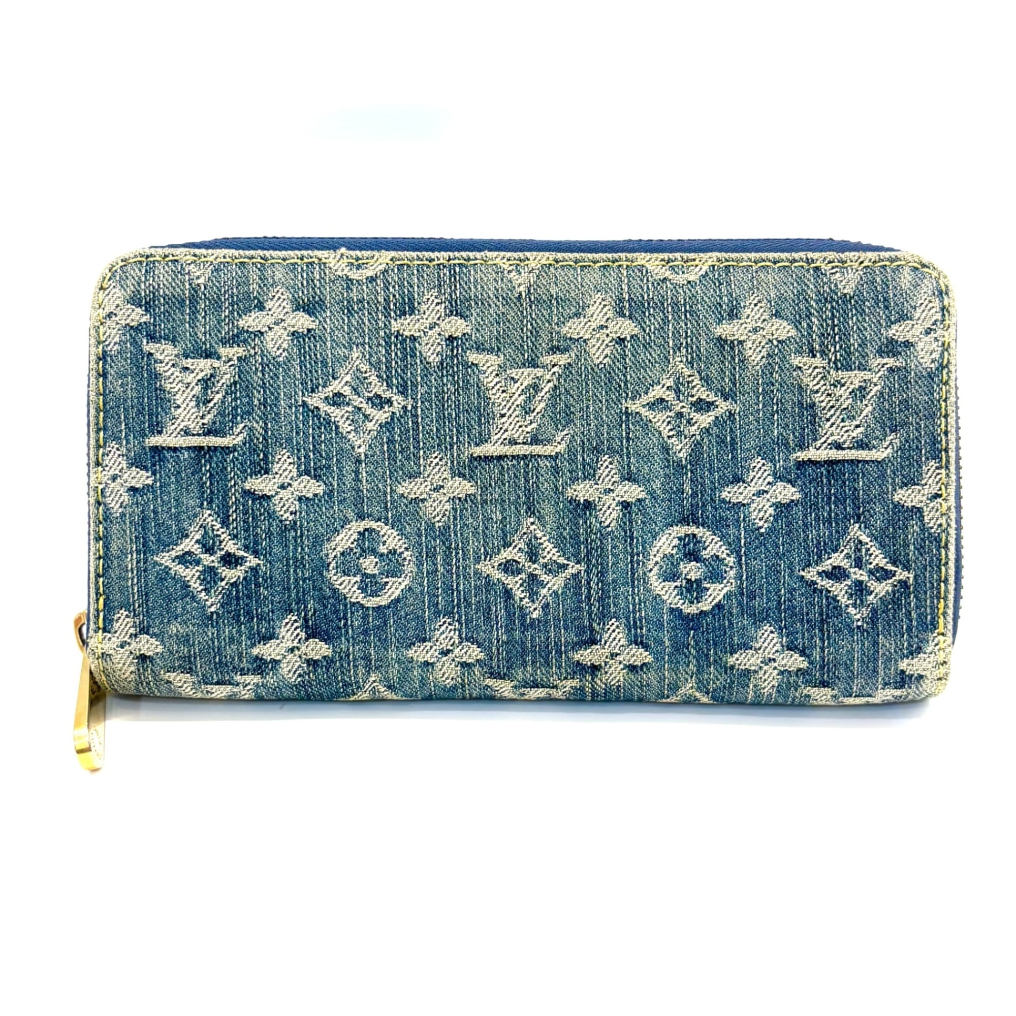 Louis Vuitton Monogram Denim Monogram Denim Long Wallet (Bi-Fold) (Pre-Owned)