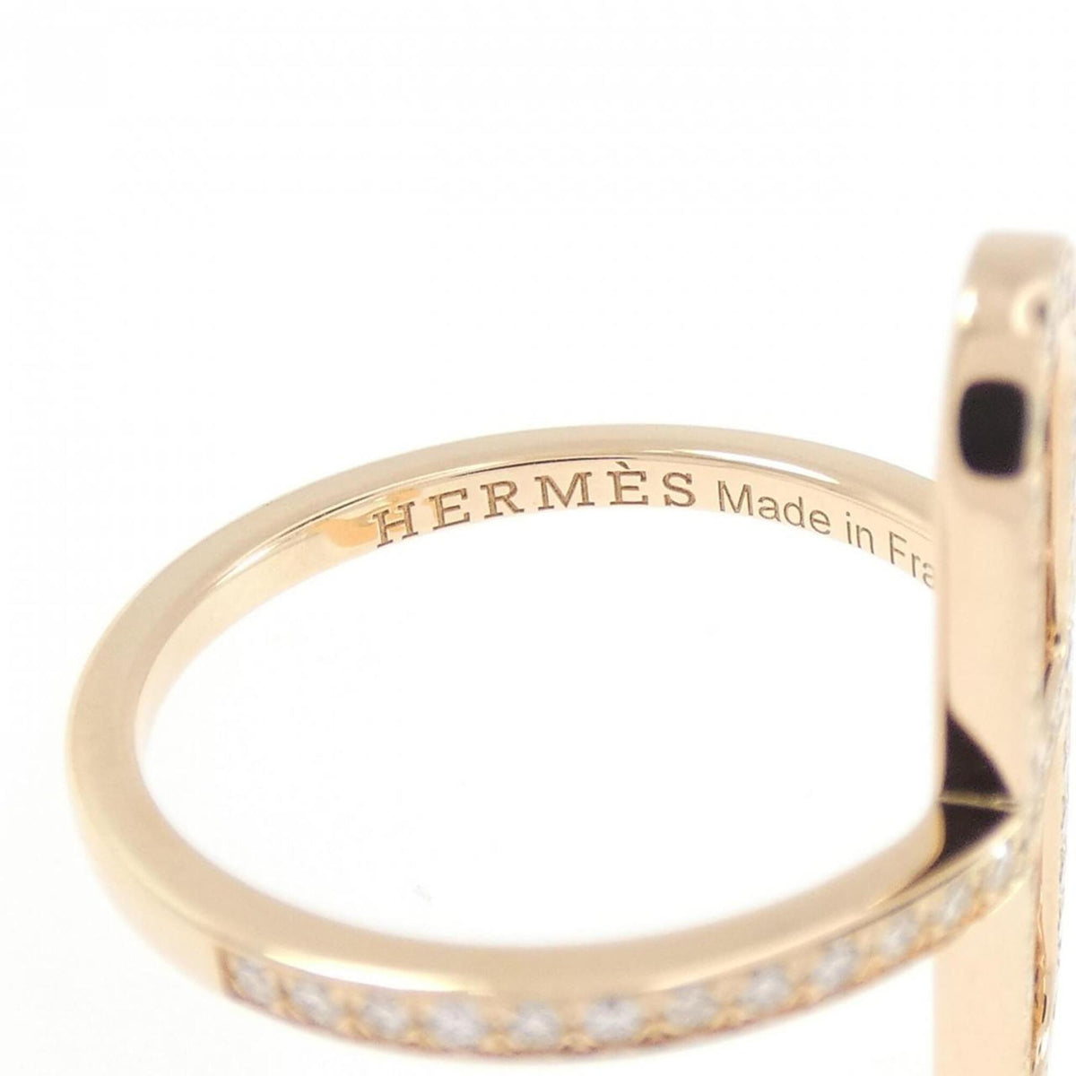 Hermes Pink Gold (18K) Band Ring (Pre-Owned)