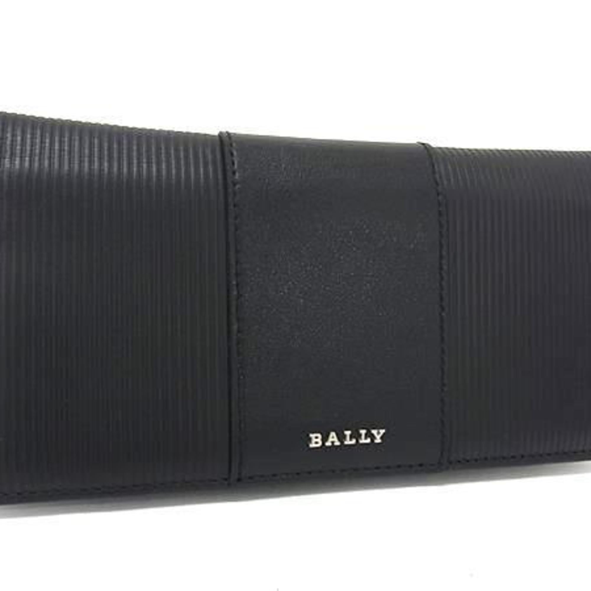 Bally Black Leather Long Wallet (Bi-Fold) (Pre-Owned)