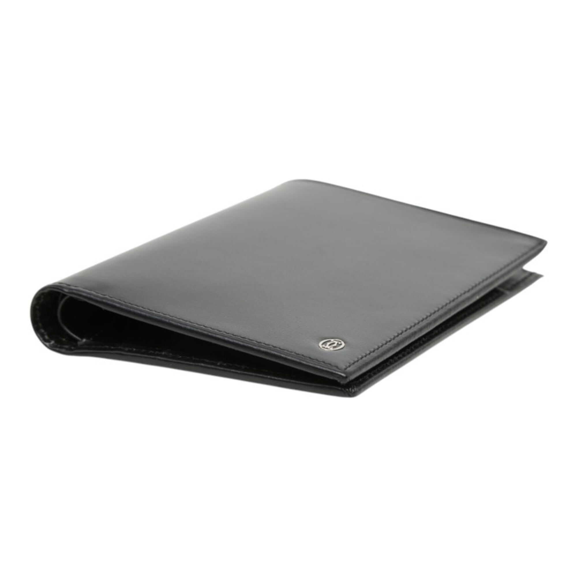 Cartier Black Leather Wallet (Bi-Fold) (Pre-Owned)