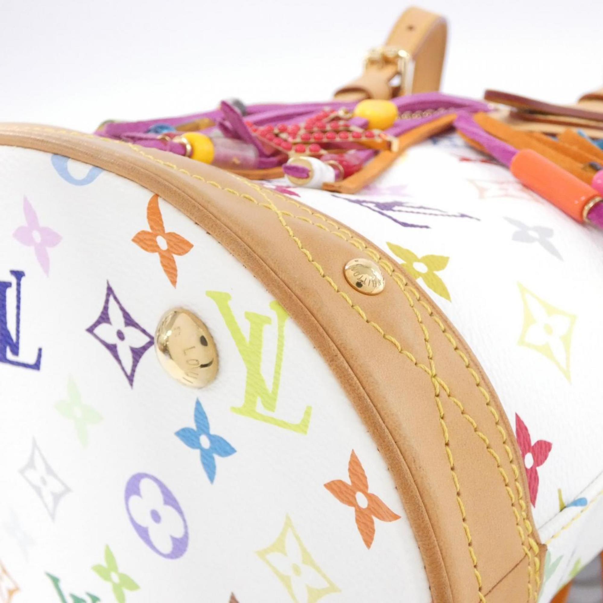 Louis Vuitton Multi-Color White Monogram Multicolore Handbag (Pre-Owned)