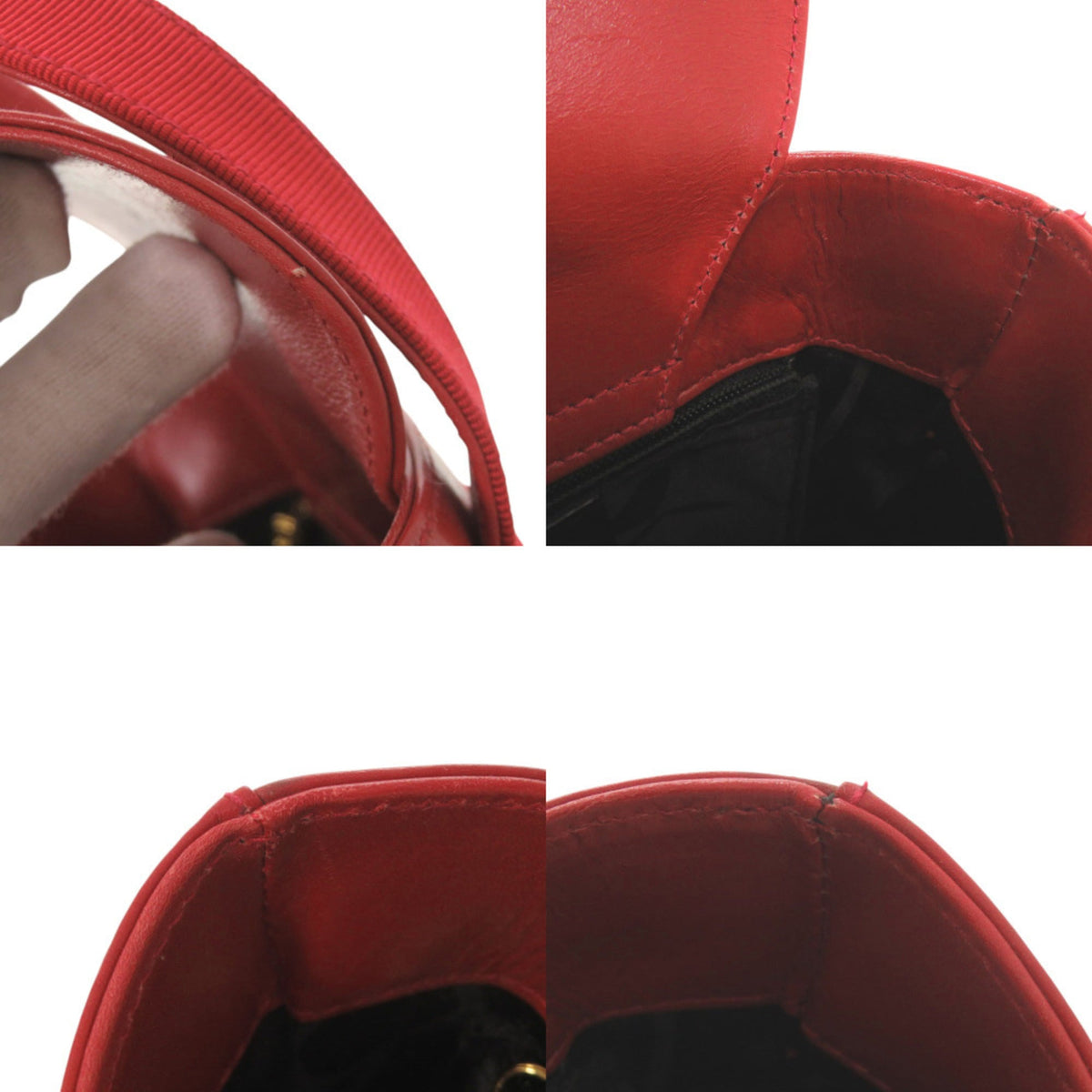 Salvatore Ferragamo Red Color Leather Handbag (Pre-Owned)