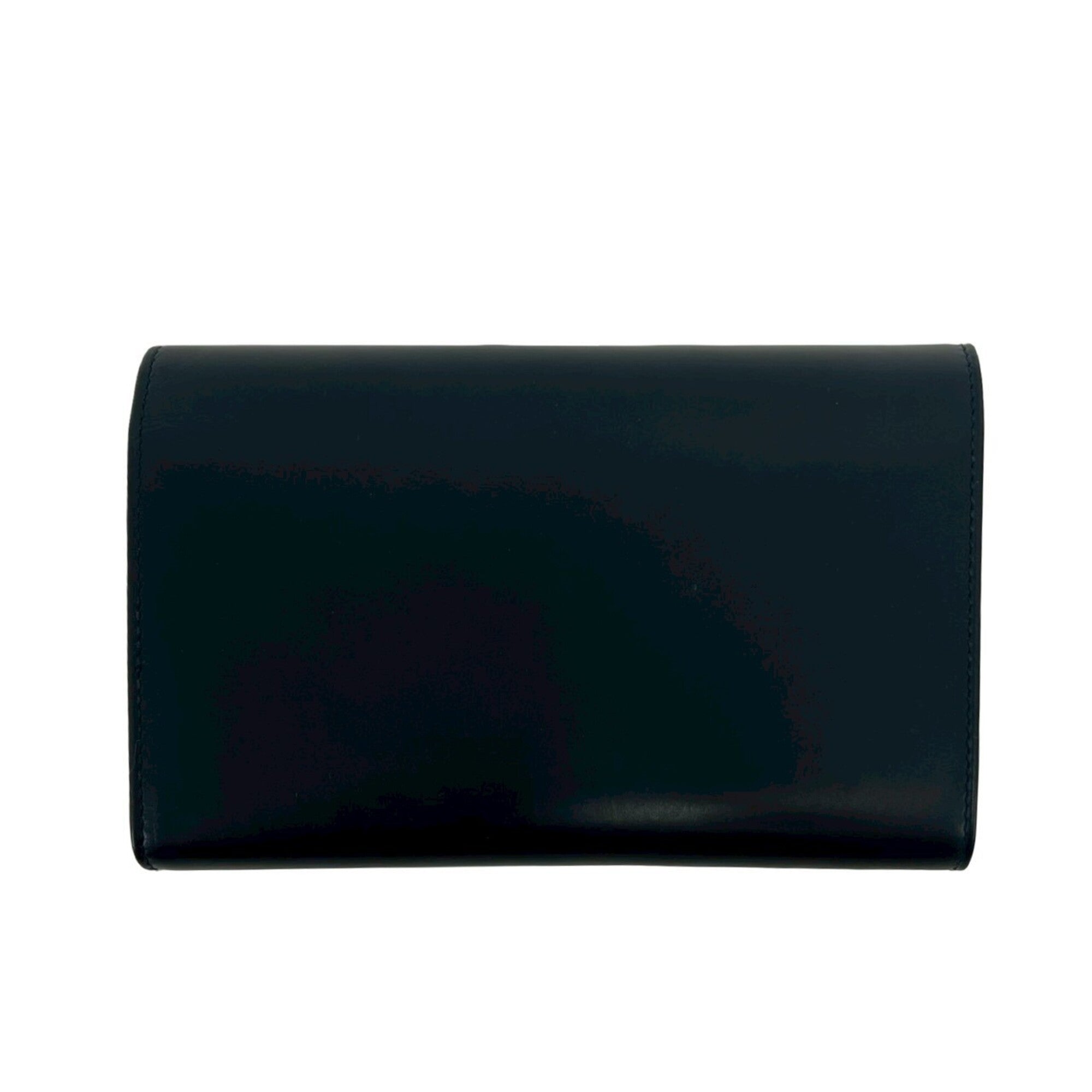 Salvatore Ferragamo Navy Leather Wallet (Tri-Fold) (Pre-Owned)