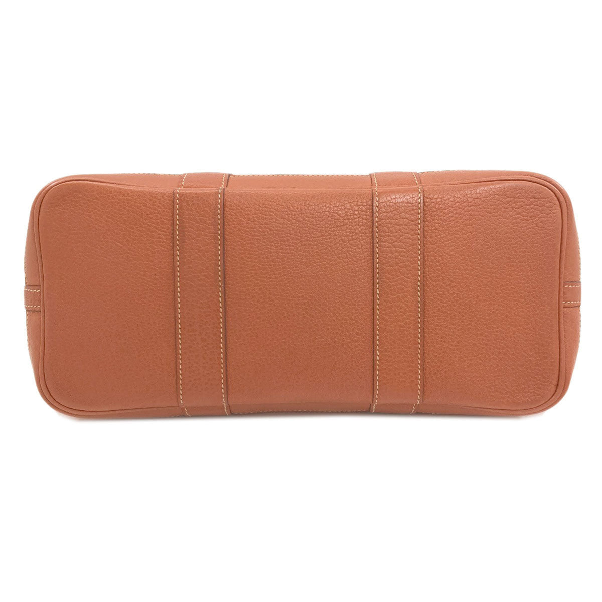 Hermes Brown Orange Canvas Negonda Leather Handbag (Pre-Owned)