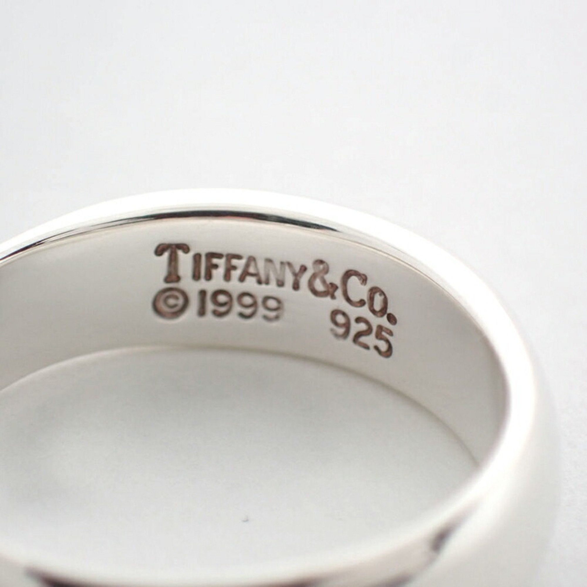 Tiffany Silver Silver Band Ring (Pre-Owned)
