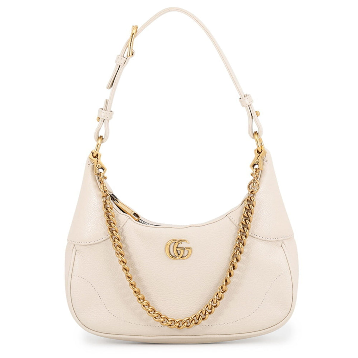Gucci Beige Leather Handbag Shoulder Bag (Pre-Owned)