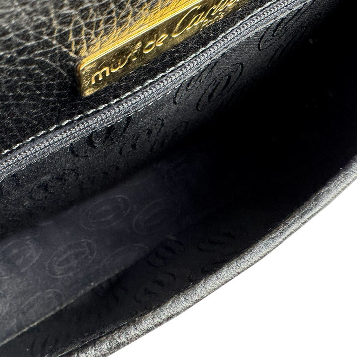 Cartier Black Leather Shoulder Bag (Pre-Owned)