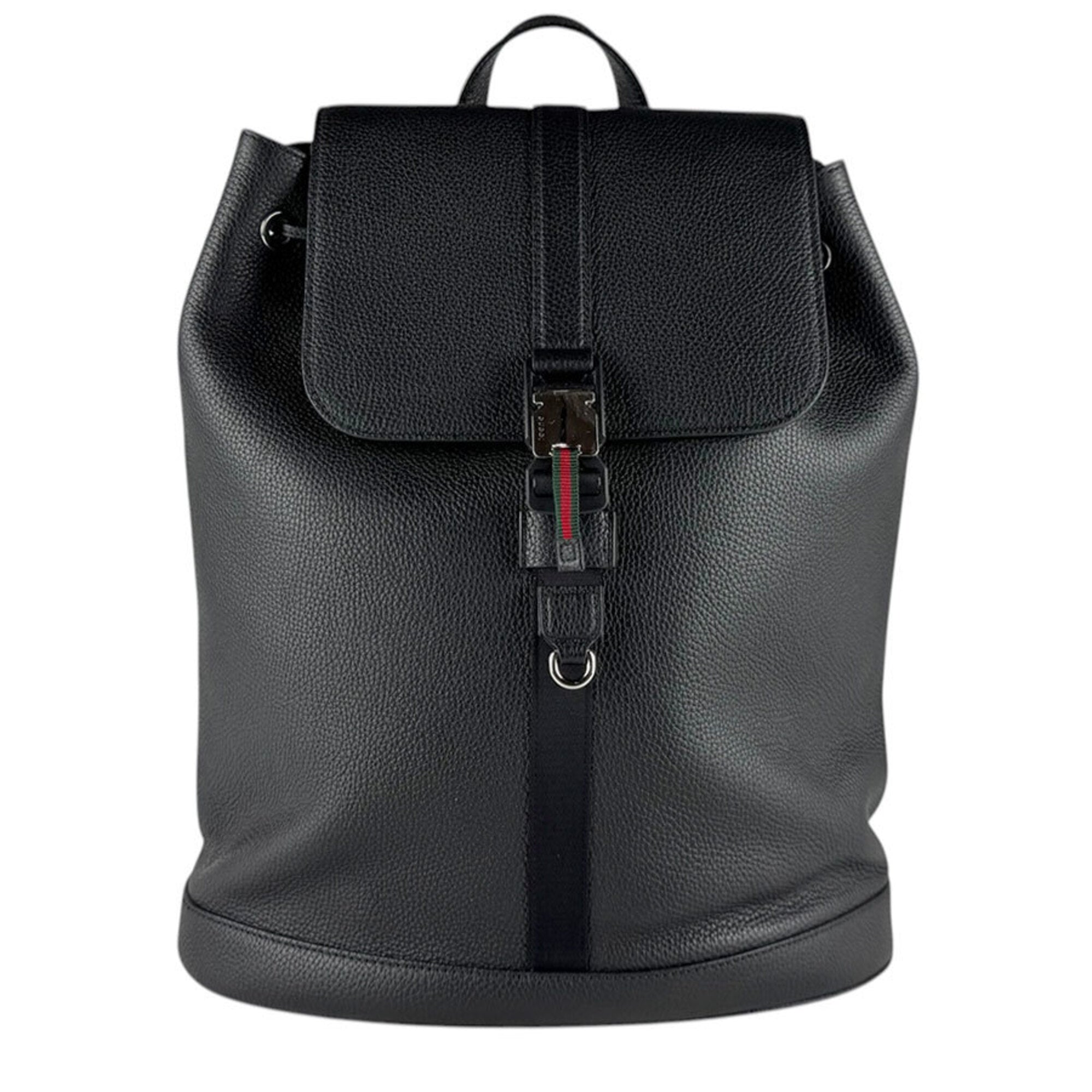 Gucci Black Leather Backpack (Pre-Owned)