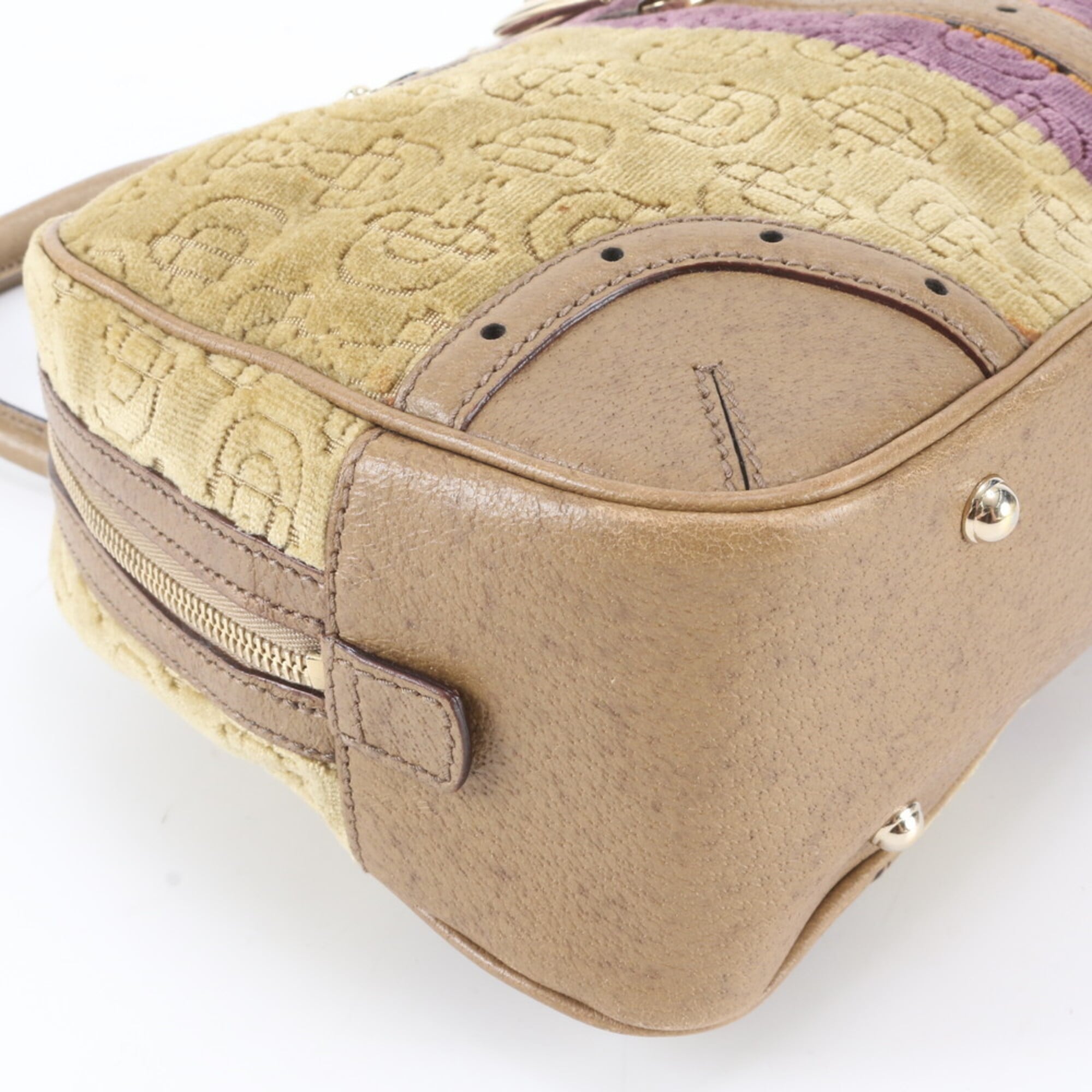 Gucci Horsebit Brown Leather Handbag Shoulder Bag (Pre-Owned)