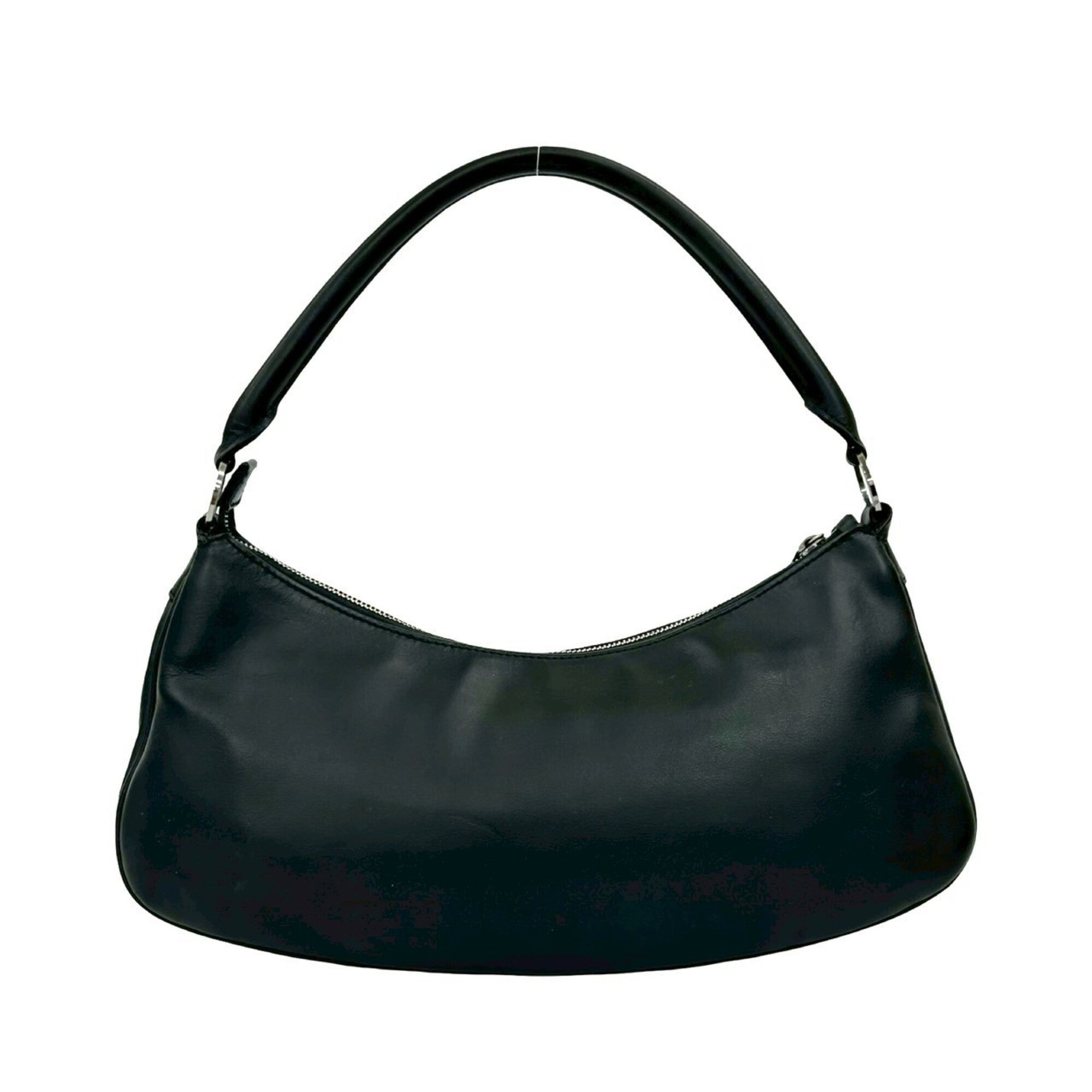 Christian Dior Black Leather Handbag Shoulder Bag (Pre-Owned)