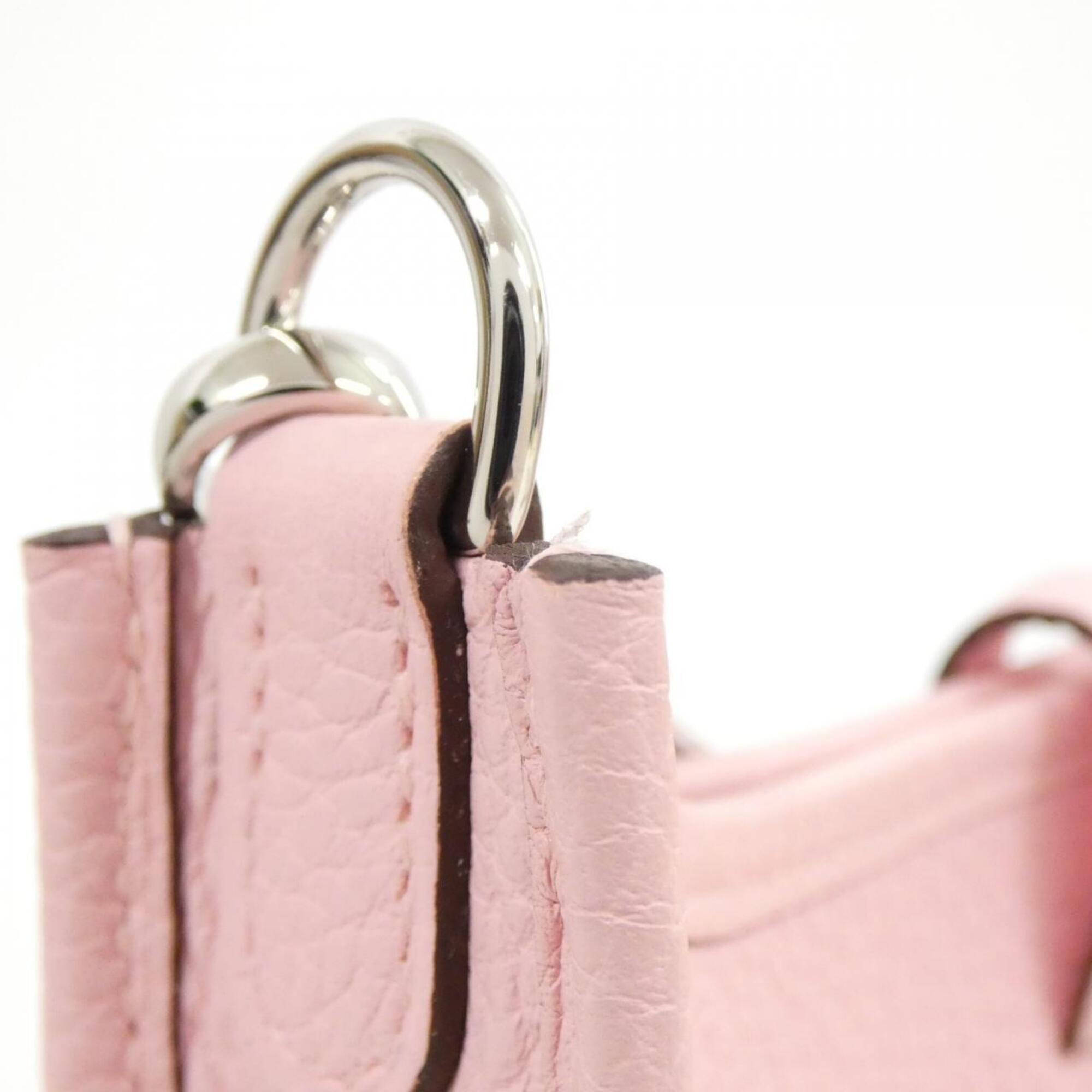 Hermes Rose Sakura Taurillon Clemence Leather Shoulder Bag (Pre-Owned)