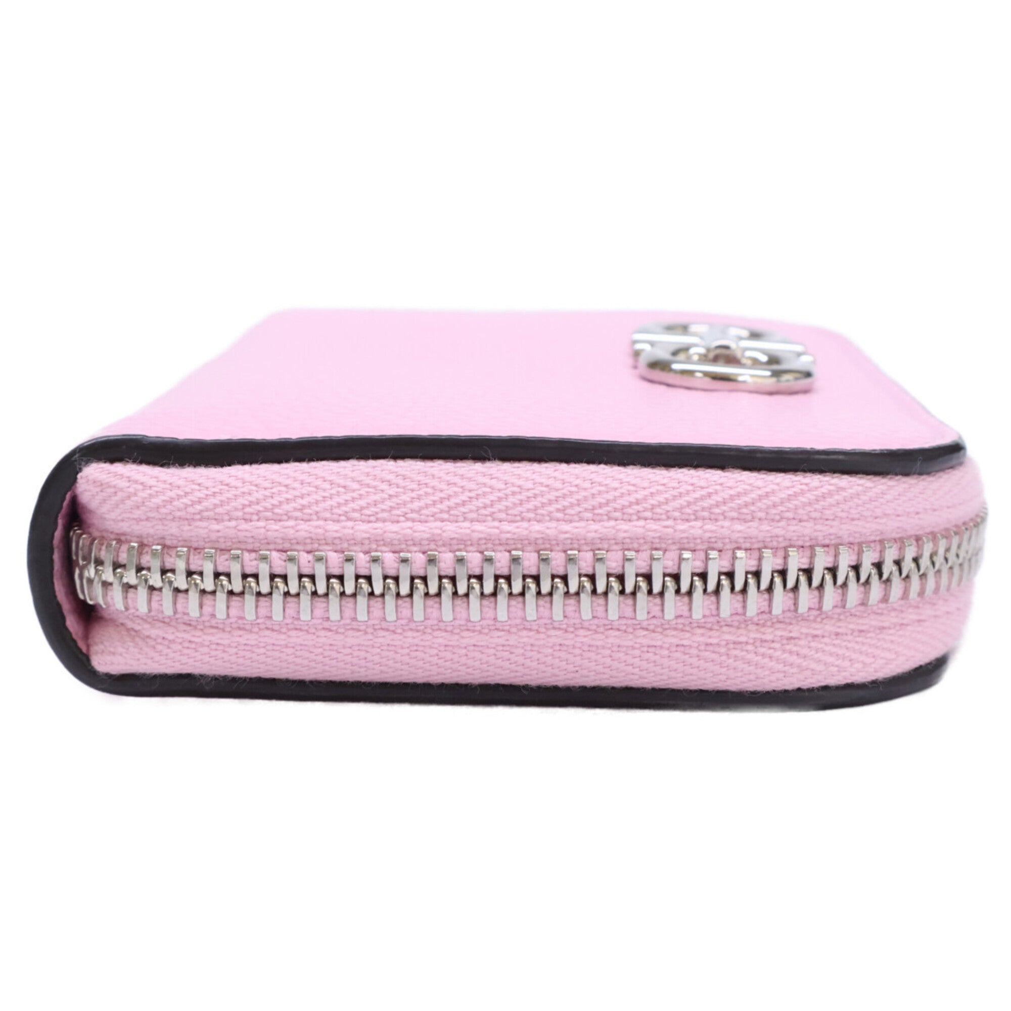 Salvatore Ferragamo Pink Leather Coin Purse/Coin Case (Pre-Owned)