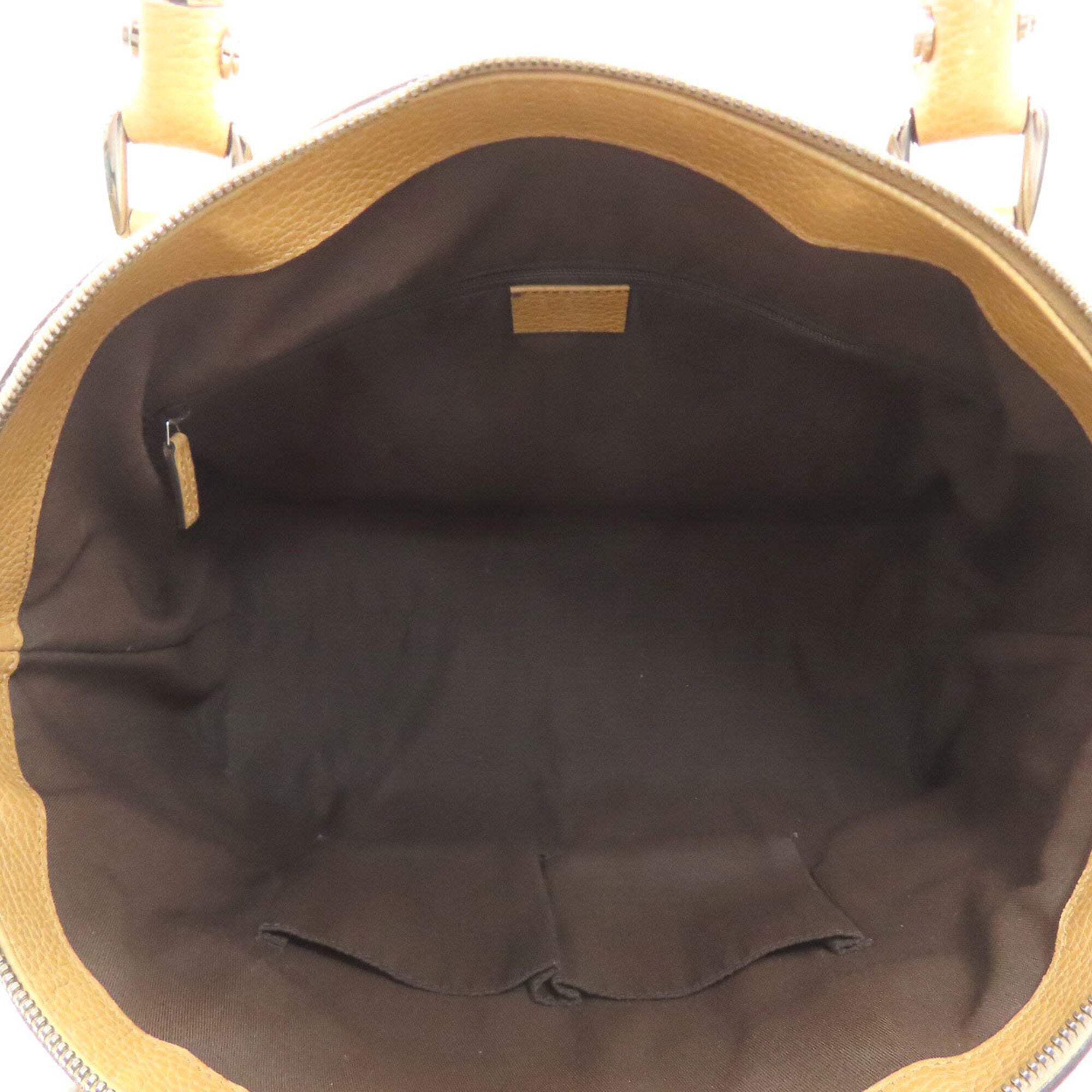 Gucci Beige Leather Tote Bag (Pre-Owned)